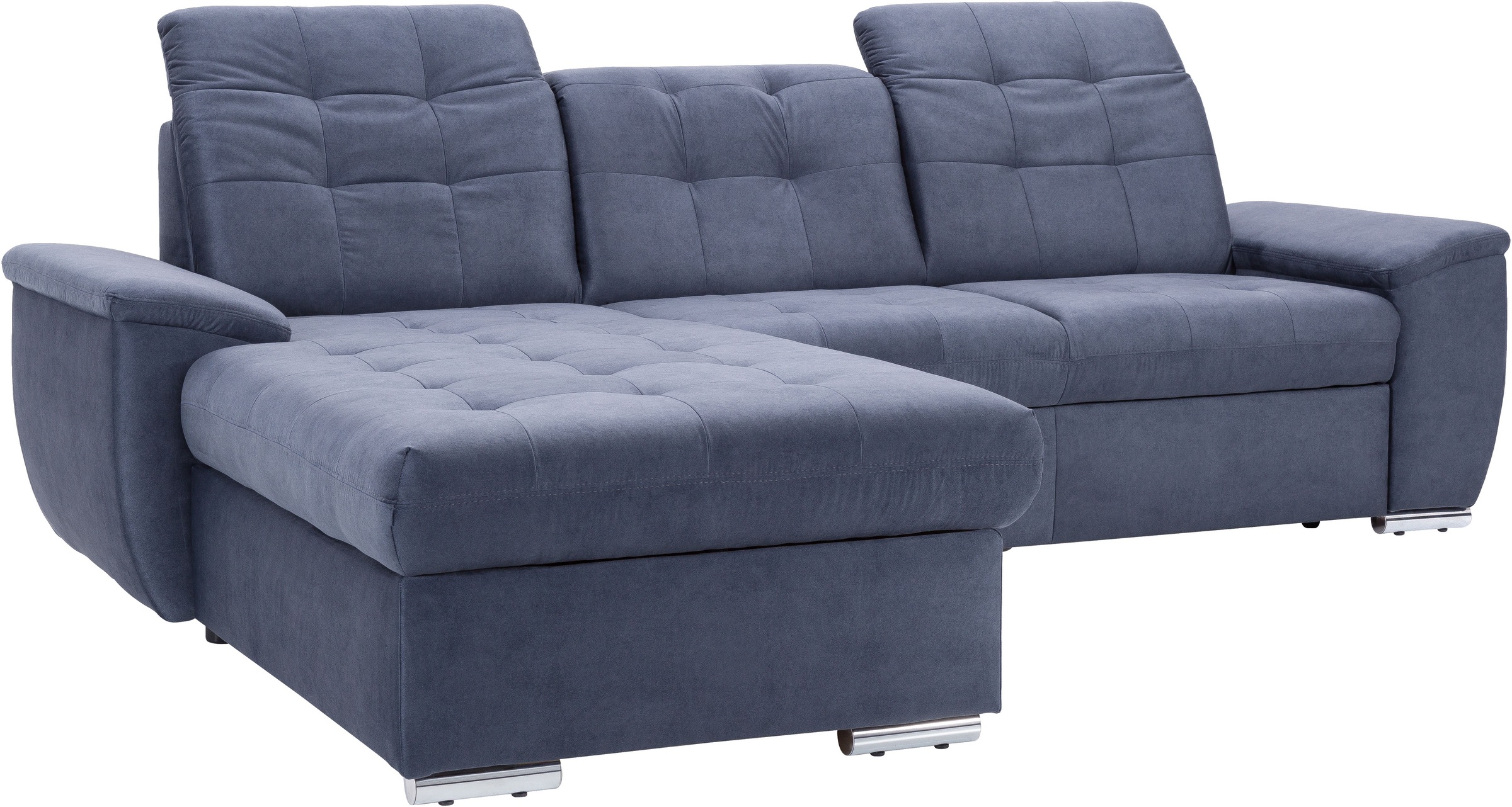 exxpo - sofa fashion Ecksofa »Derby Inkl. Kopfteilverstellung, wahlw. Bett & Bettkasten, L-Form«, EXTRA an Komfort zum Relaxen, Entspannen und Wohlfühlen