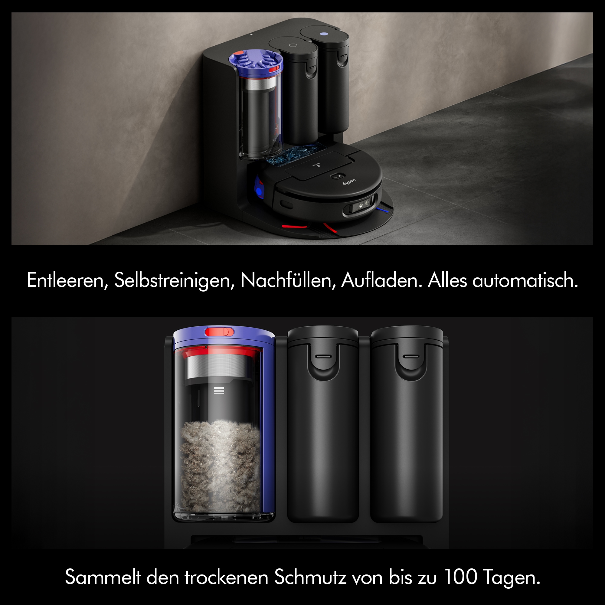DYSON Saugroboter »mit Wischfunktion spot+scrub Ai« Beseitigt versteckte Flecken mithilfe fortschrittlicher KI