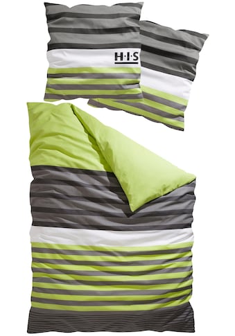 H.I.S Bettwäsche »Majoran«, (2 tlg.), in unterschiedlichen Qualitäten, Streifen Design kaufen