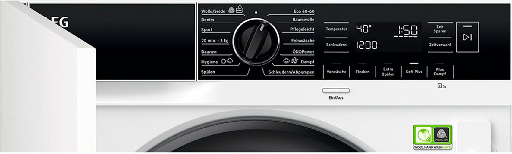 AEG Einbauwaschmaschine 8000 »LR8BI7480«, 8 kg, 1400 U/min, ÖkoMix-Technologie