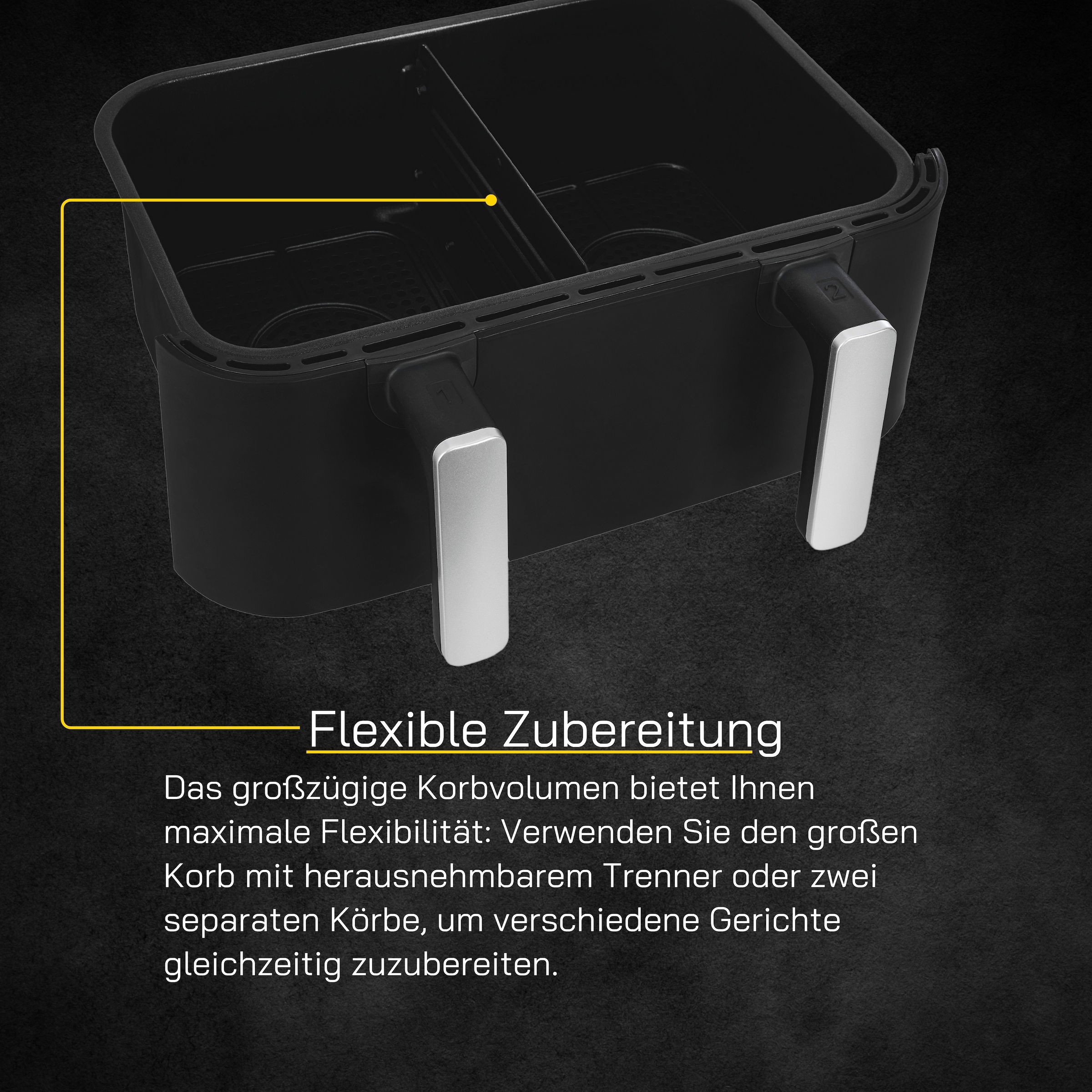 Gutfels Fritteuse »AIRFRY 5010« 2600 W 8,5 L  ·  2x 4,2 L