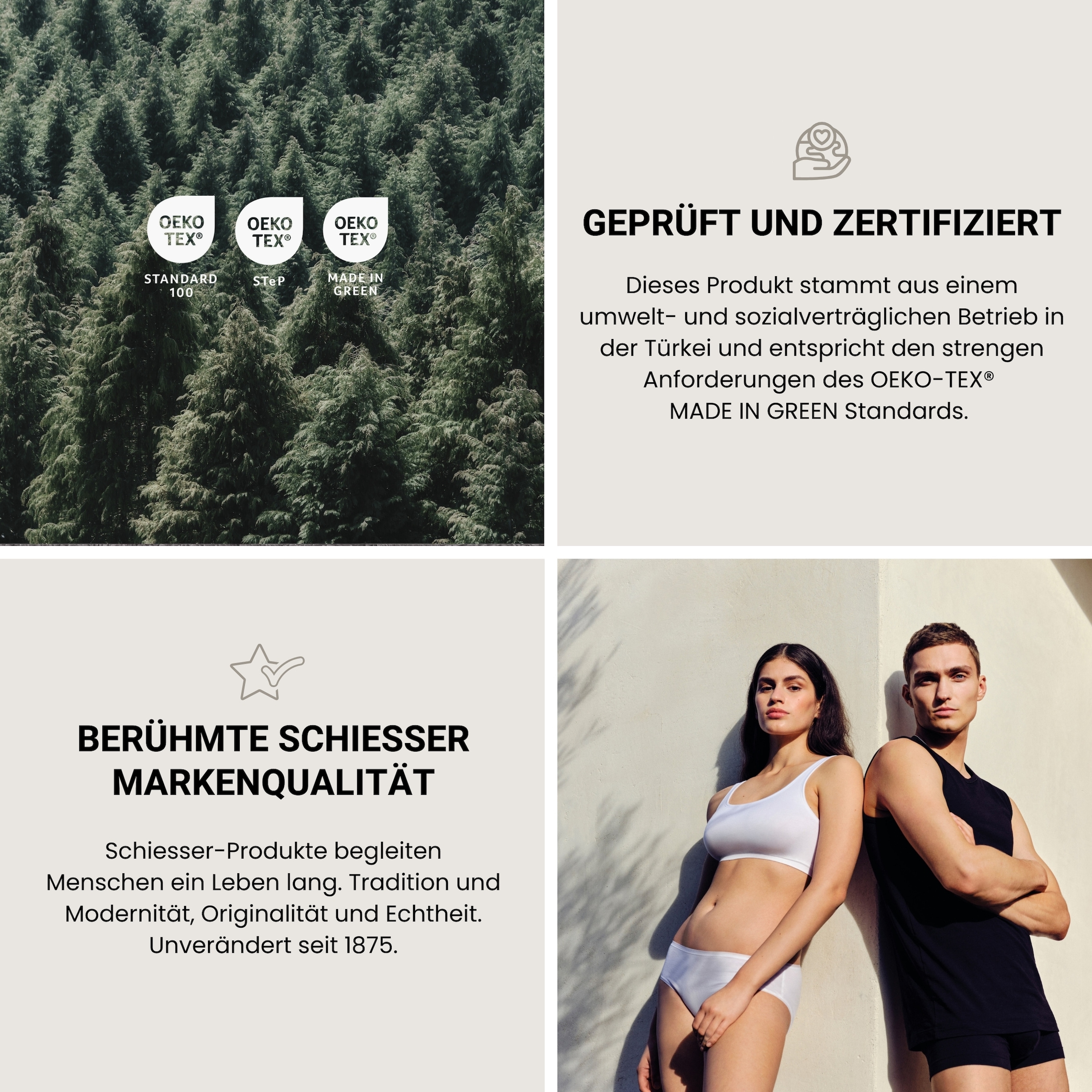 Schiesser Bettlaken »Smoothy ohne Gummizug, hochwertiger Saum, atmungsaktiv, pflegeleicht«, Oeko-Tex® zertifiziert