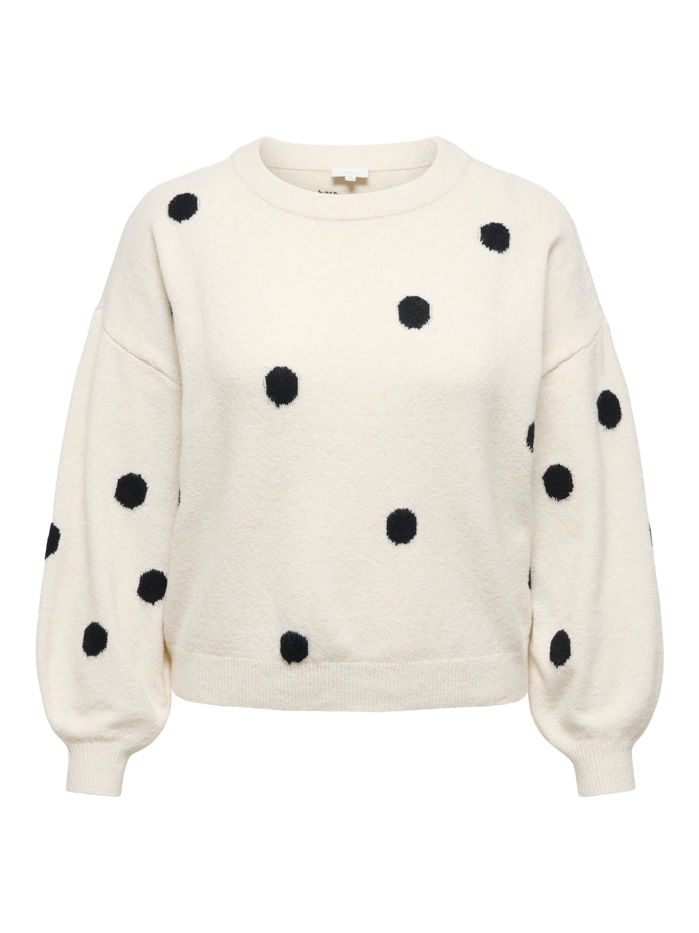 ONLY CARMAKOMA Rundhalspullover »CARRICA LS DETAIL O-NECK KNT« Materialmix, normal geschnitten