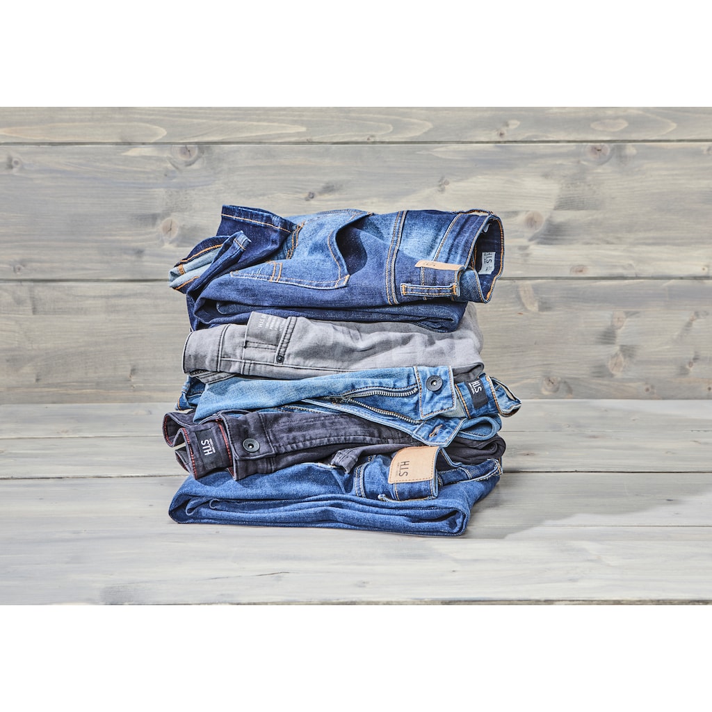 H.I.S Bootcut-Jeans »BOOTH«, (Set, mit abnehmbarem Gürtel)