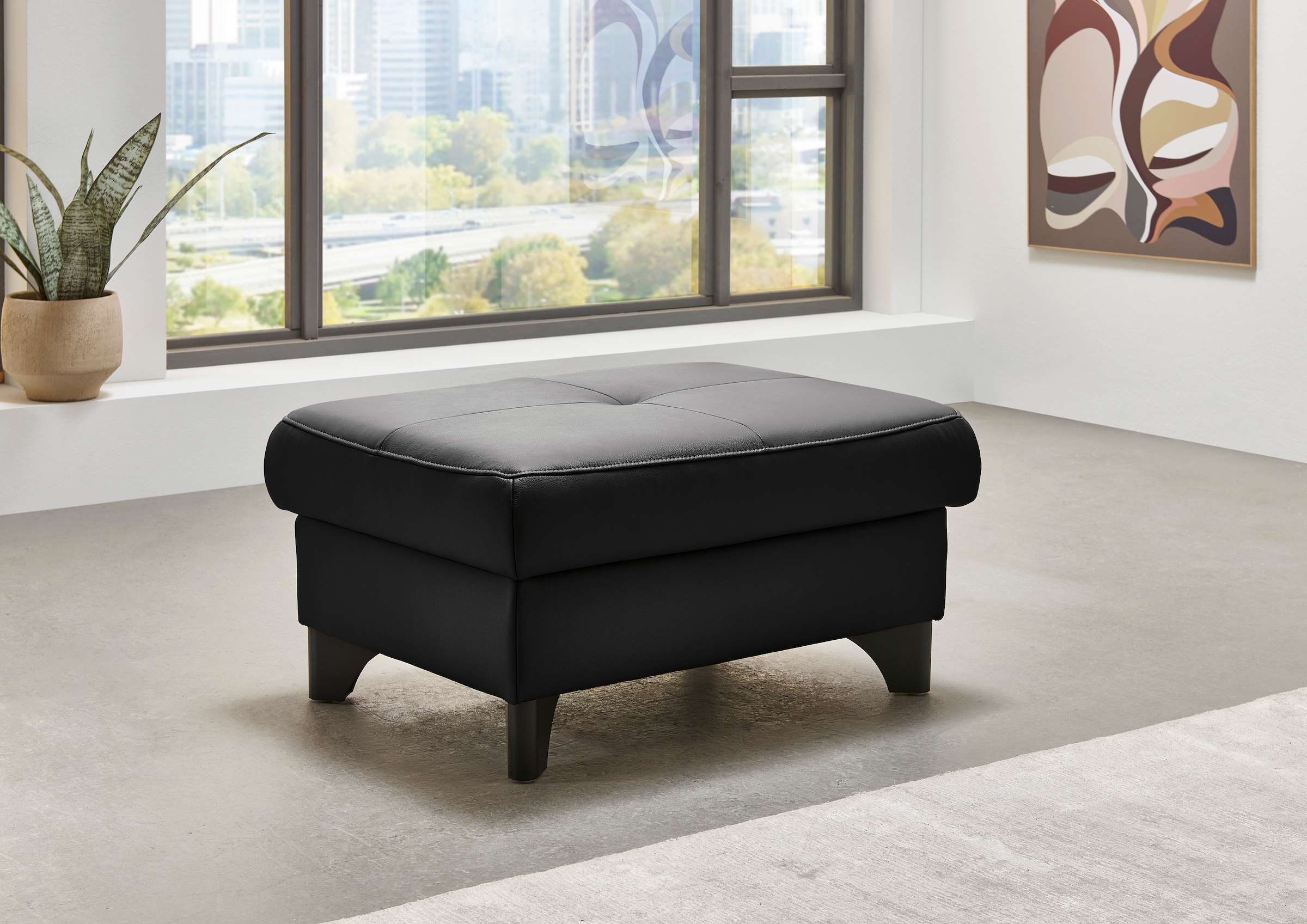 Die PlanBar Hocker »PN-EM23166« Aufklappbar mit Stauraum, stylische Metallfüße