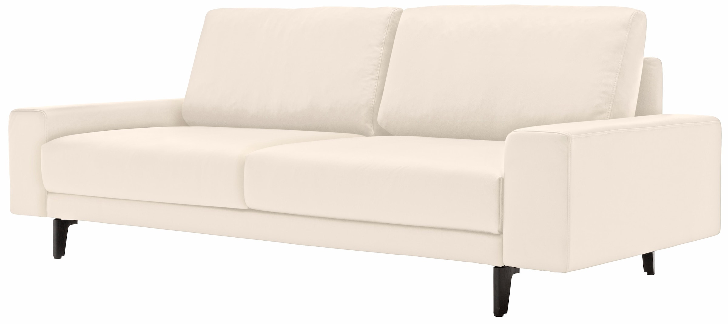 sofa cm bestellen hülsta Alugussfüße Armlehne 2-Sitzer 180 in bequem niedrig, breit umbragrau, »hs.450«, Breite