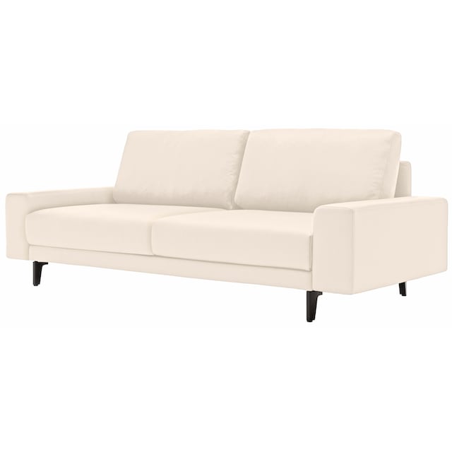 hülsta sofa 2-Sitzer »hs.450«, Armlehne breit niedrig, Alugussfüße in  umbragrau, Breite 180 cm bequem bestellen