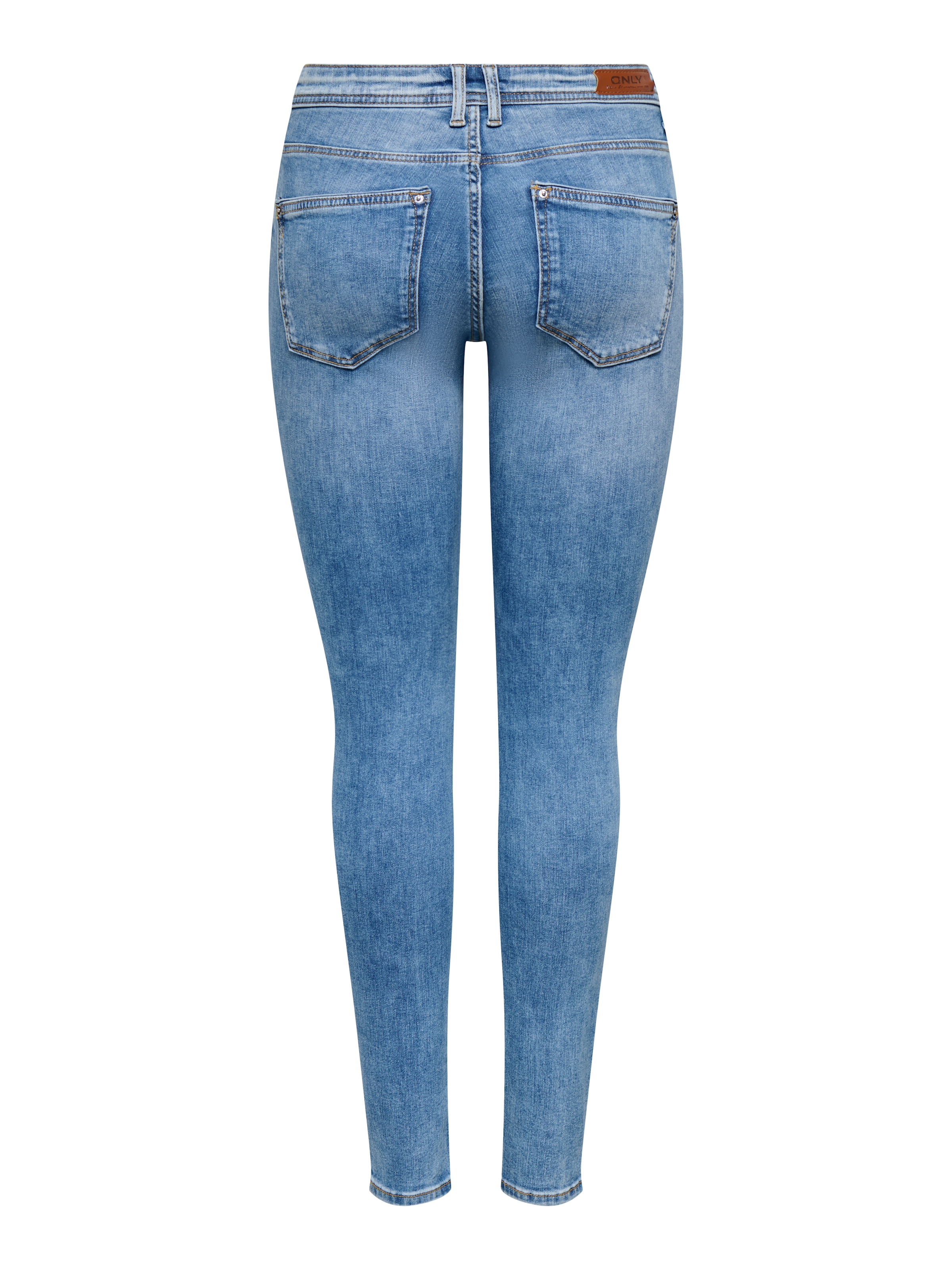 ONLY Skinny-fit-Jeans »ONLWAUW MID WAIST CHARM DNM« Baumwollmischung, skinny fit, mid waist, mit Charm-Anhänger