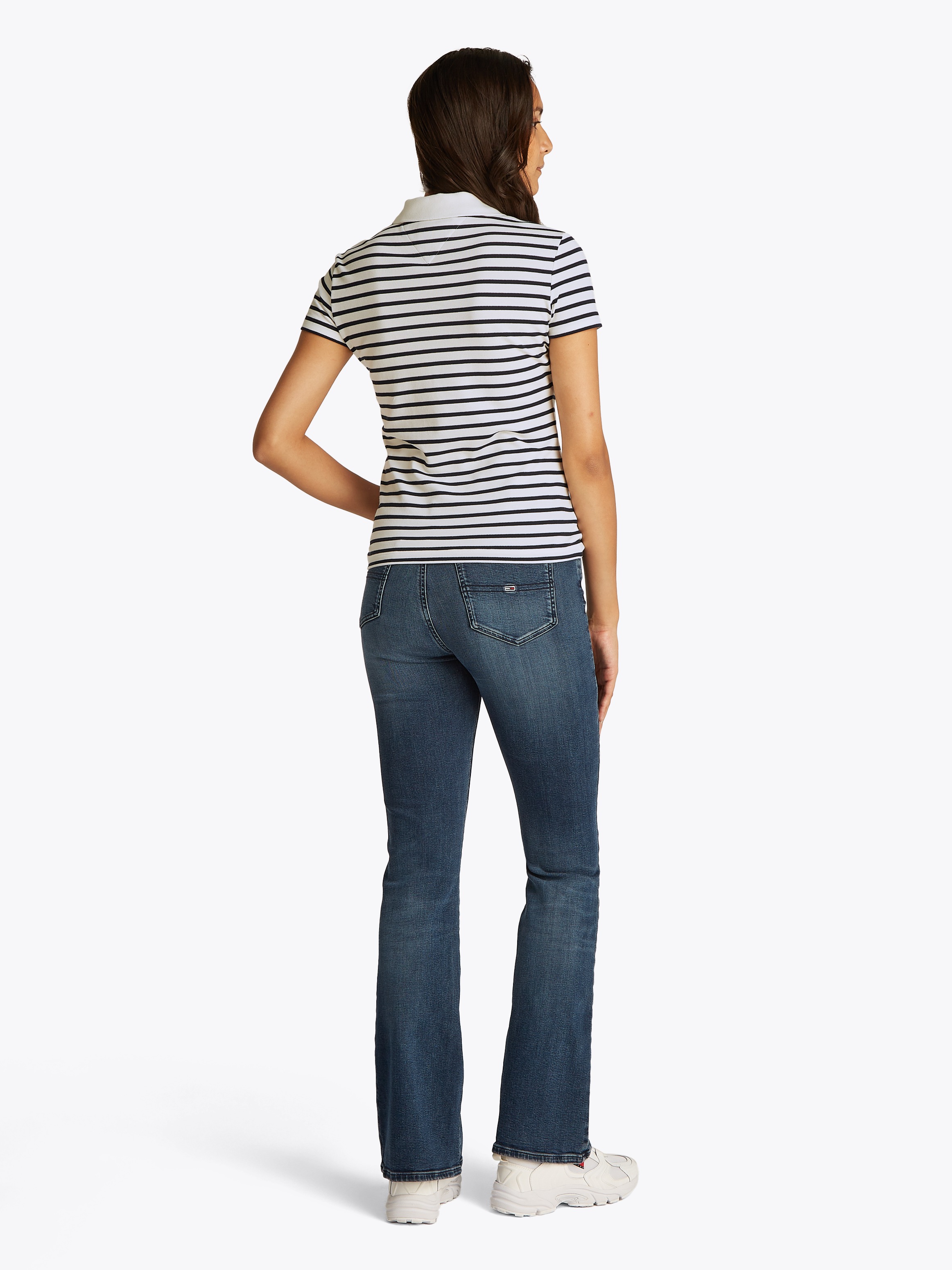 Tommy Jeans Poloshirt »TJW SLIM ESSENTIAL POLO SS«, mit Logostickerei