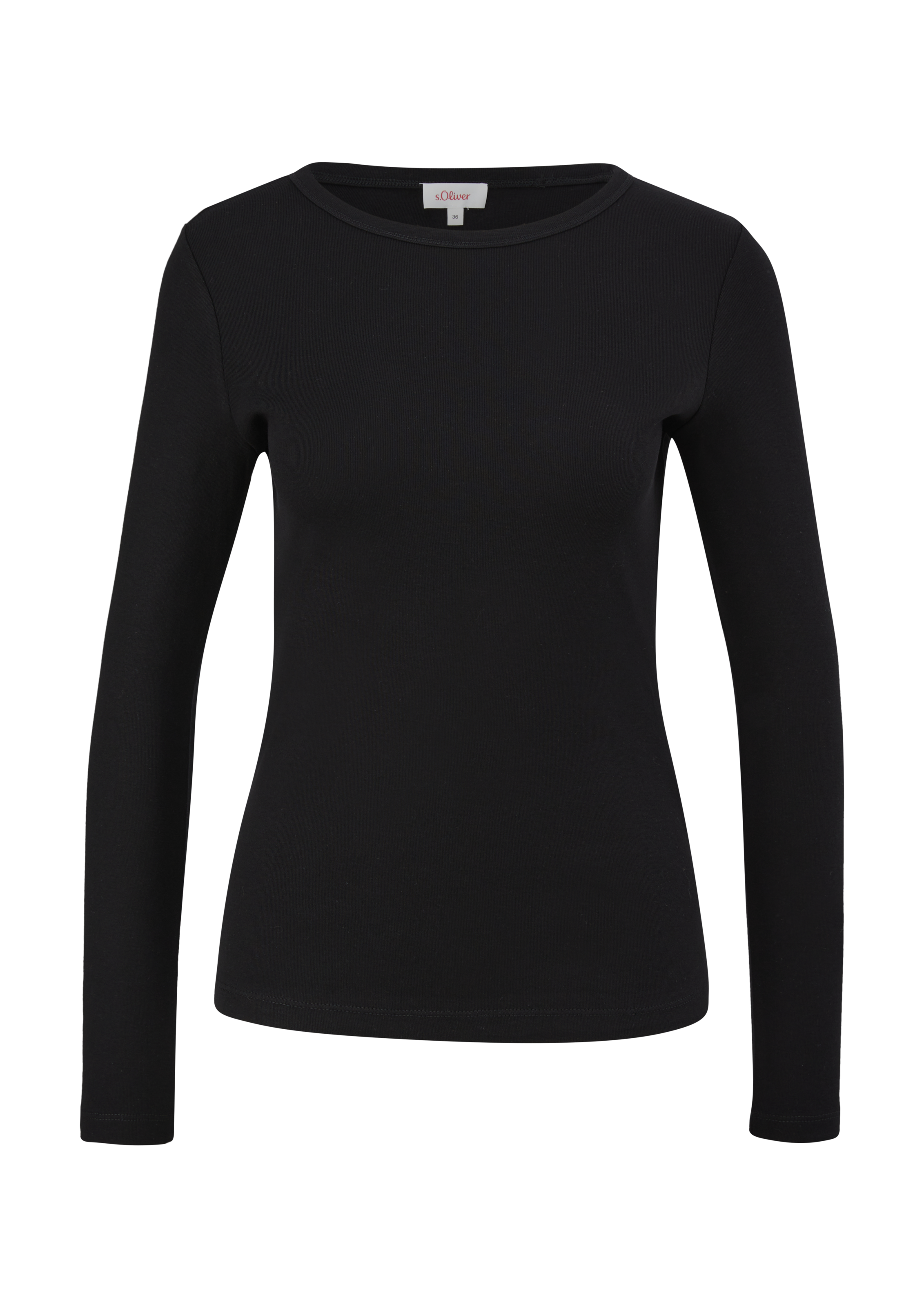s.Oliver Langarmshirt, mit U-Boot-Ausschnitt