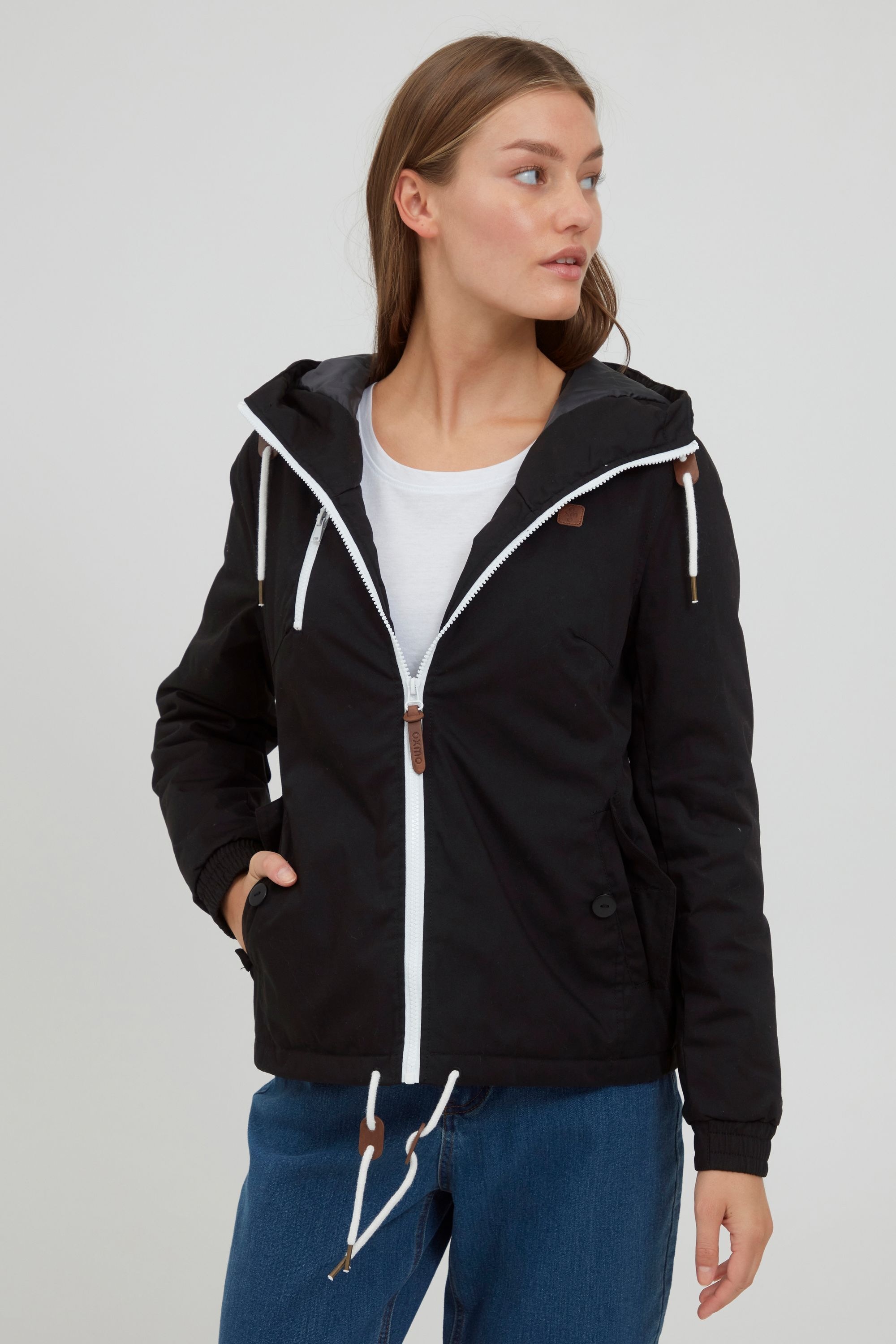 OXMO Kurzjacke »Kurzjacke OXTilda«, mit Kapuze