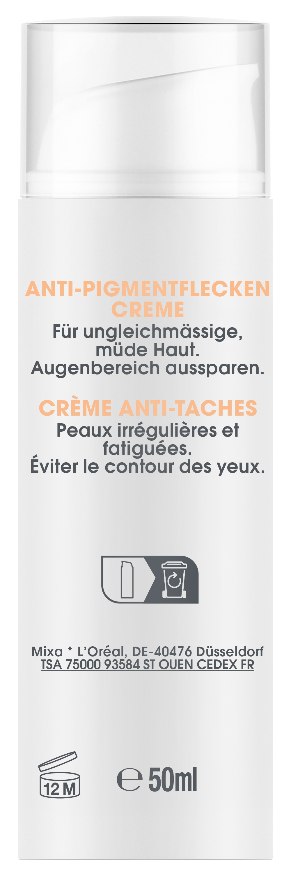 Mixa Gesichtspflege »Mixa Anti-Pigmentflecken Creme«, mit hoher Wirksamkeit