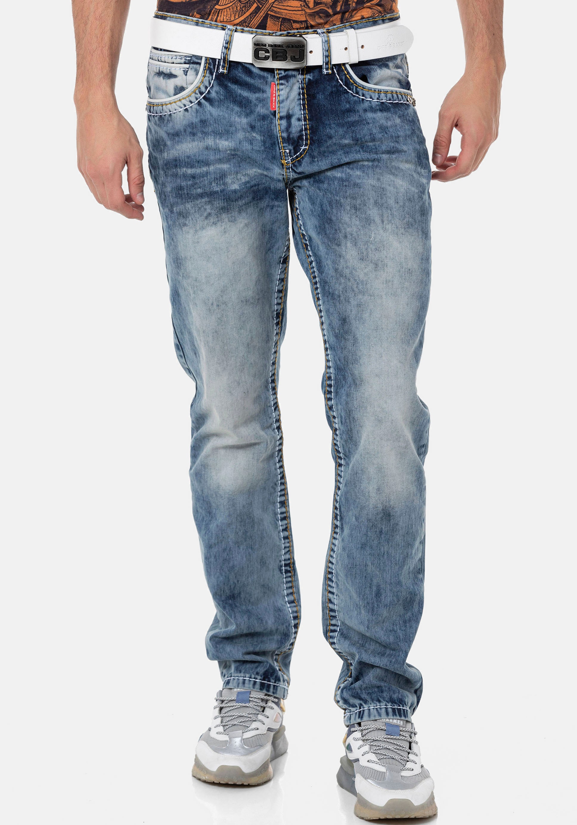 Cipo & Baxx Straight-Jeans