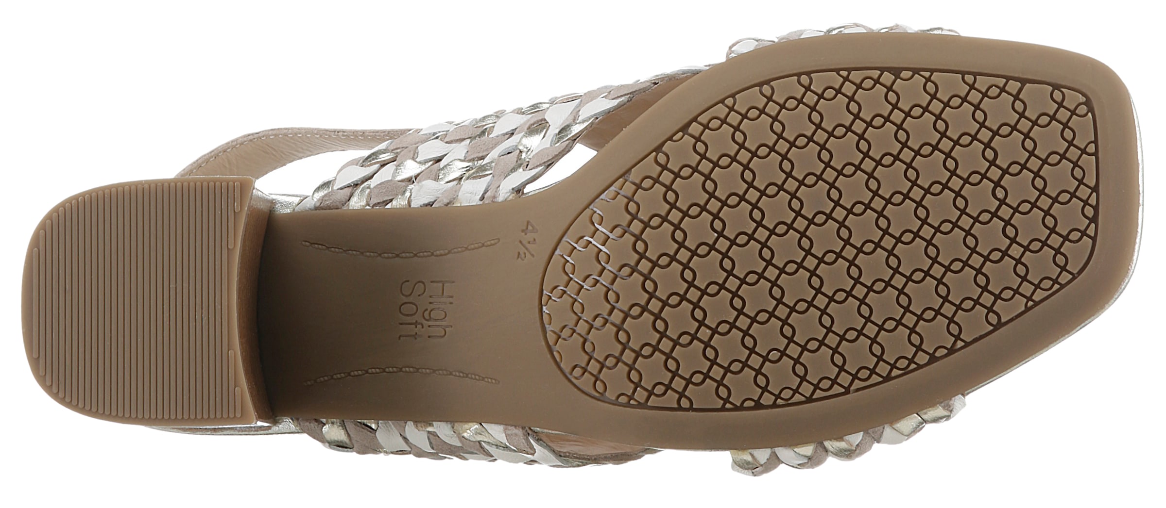 Ara Sandalette »BRIGHTON«, Sommerschuh, Sandale, Blockabsatz, in Flecht-Optik, Bequemweite G