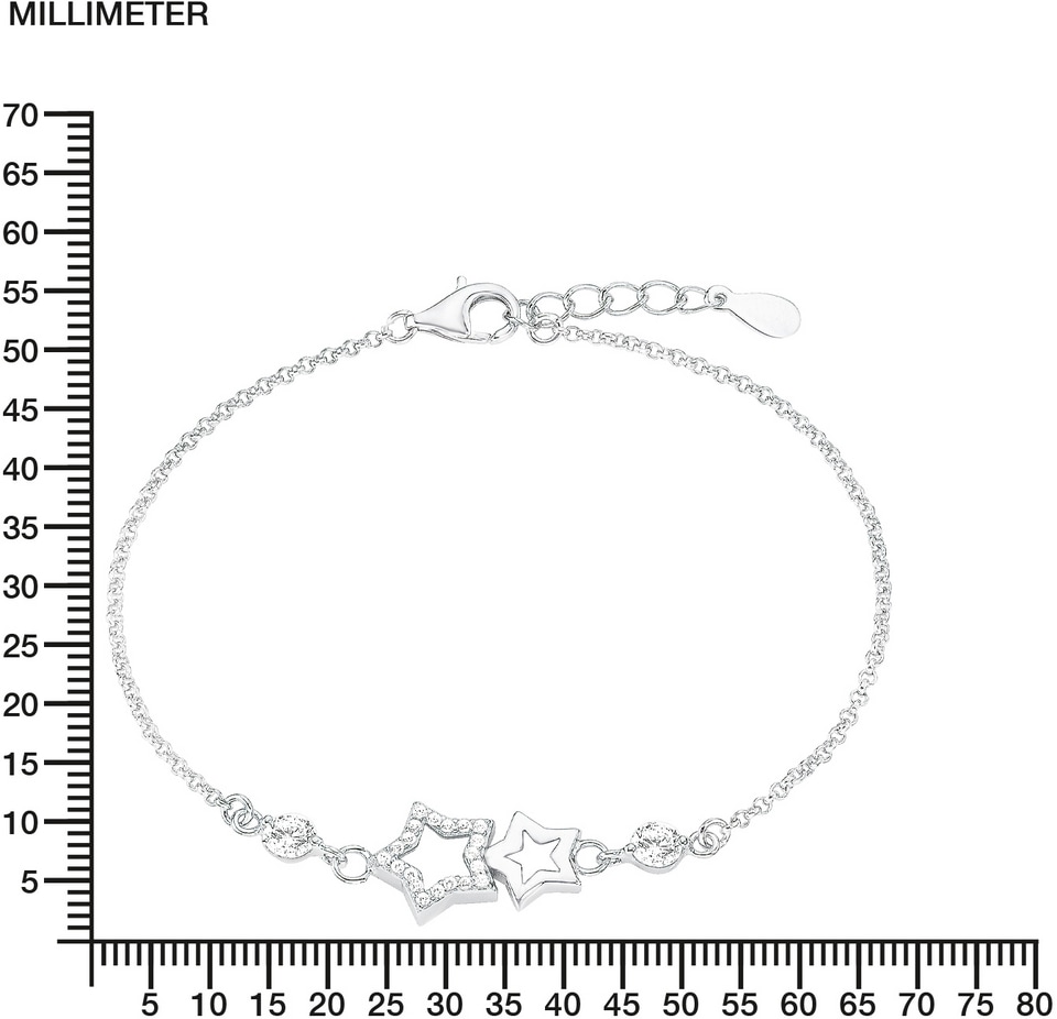 Amor Armband »Sterne« mit Zirkonia (synth.)