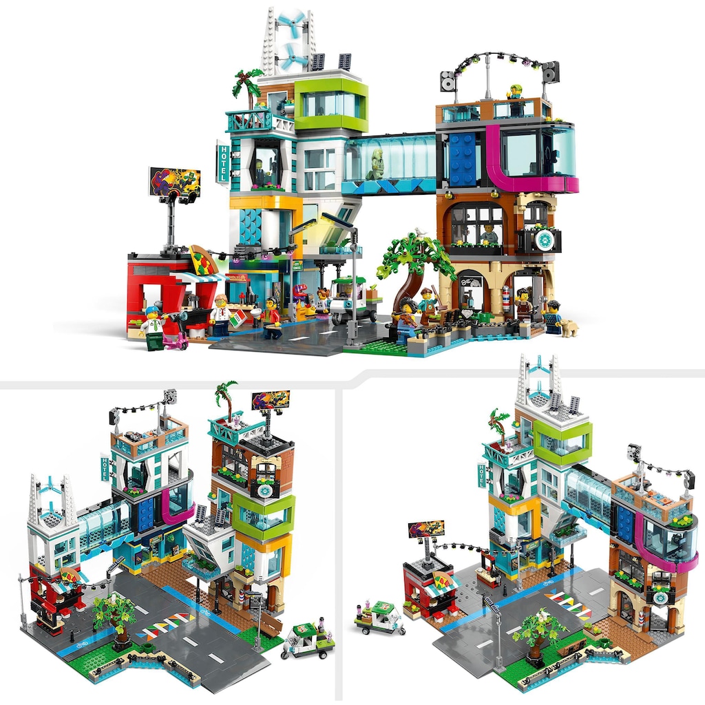 LEGO® Konstruktionsspielsteine »Stadtzentrum (60380), LEGO® City«, (2010 St.), Made in Europe