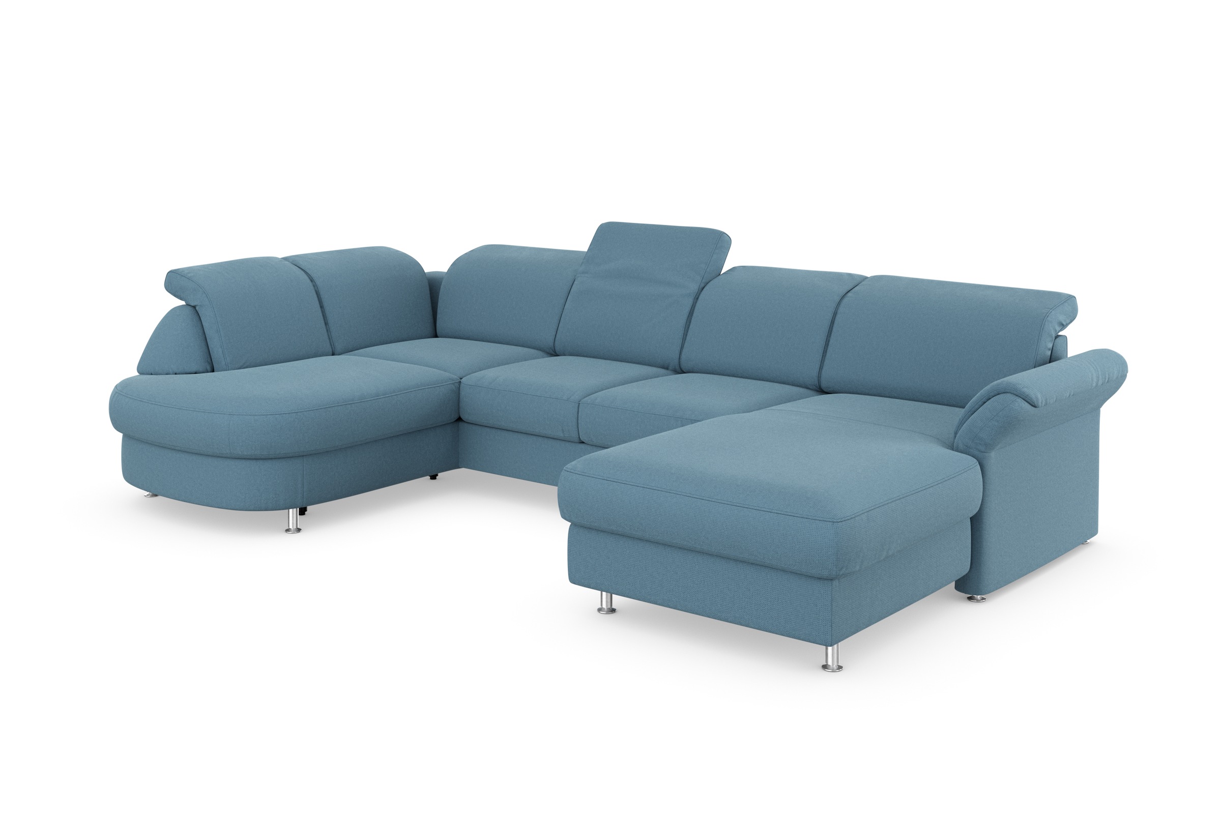 sit&more Wohnlandschaft »Apulia U-Form«, wahlweise Bettfunktion, Bettkasten und Kopf- und Armteilverstellung