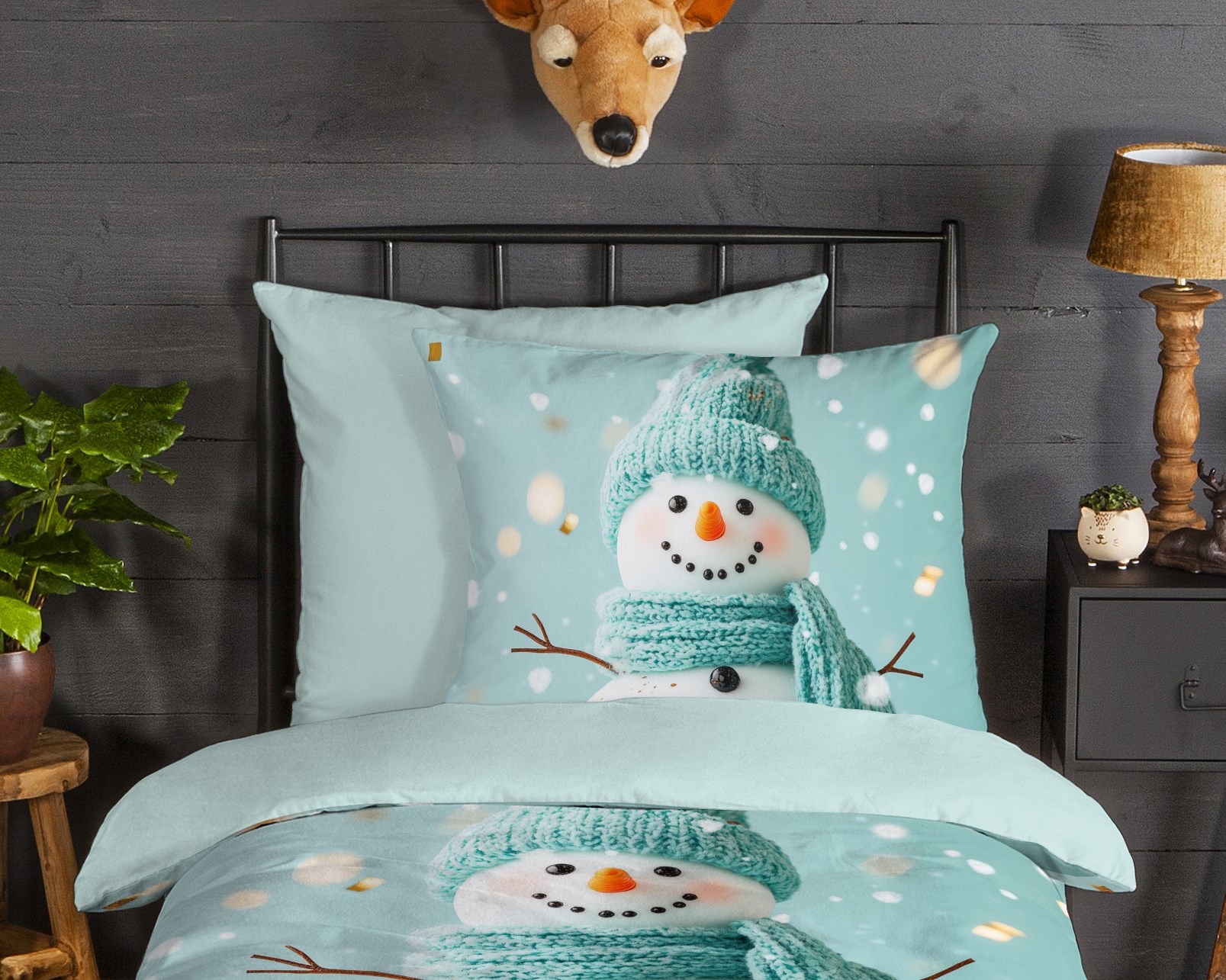 good morning Kinderbettwäsche »Pierre« 2 Stk. tlg. Flanell Biber, 135x200, Warm, Reißverschluss, Wende, Kind, winter