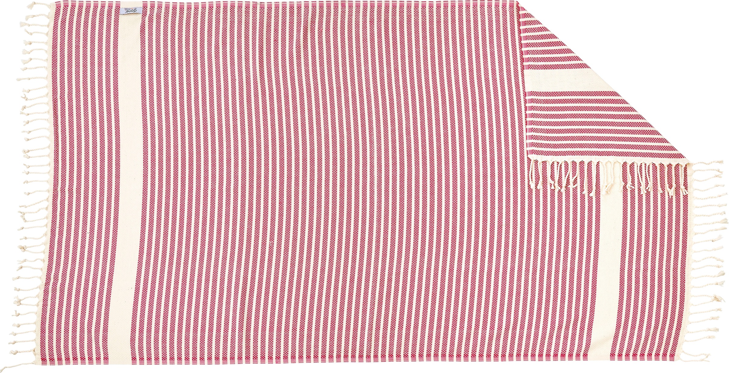 done.® Plaid »Lounge Stripes«, Leichtes Plaid mit geknoteten Fransen