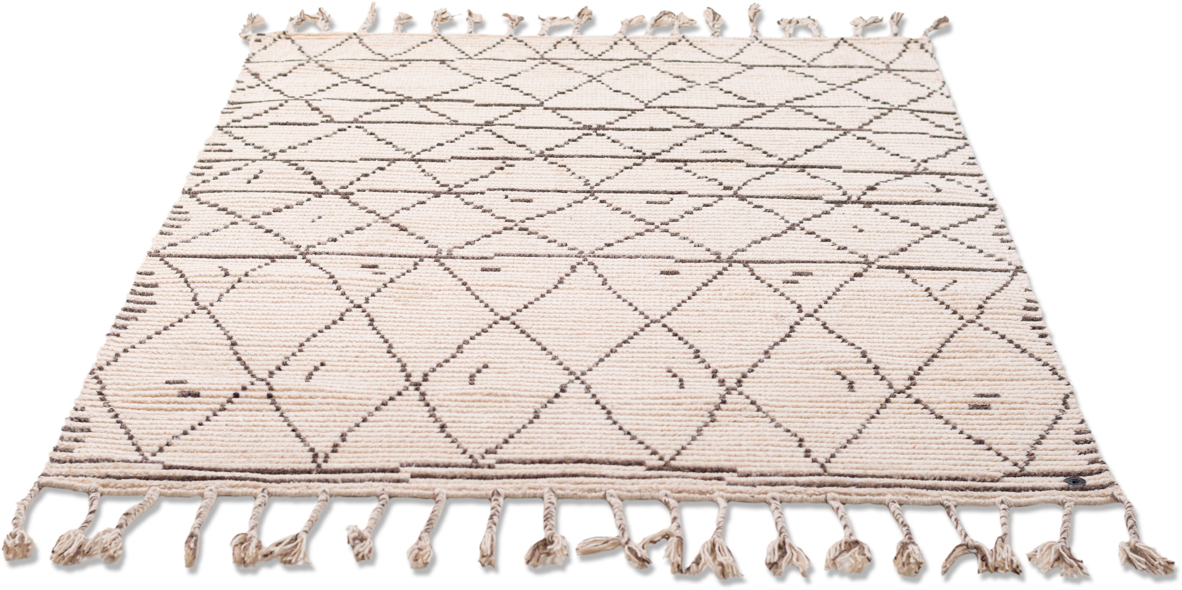 kaufen Teppich mit Boho-Style rechteckig, Fransen, online handgewebt, TAILOR TOM HOME »Nomad«,