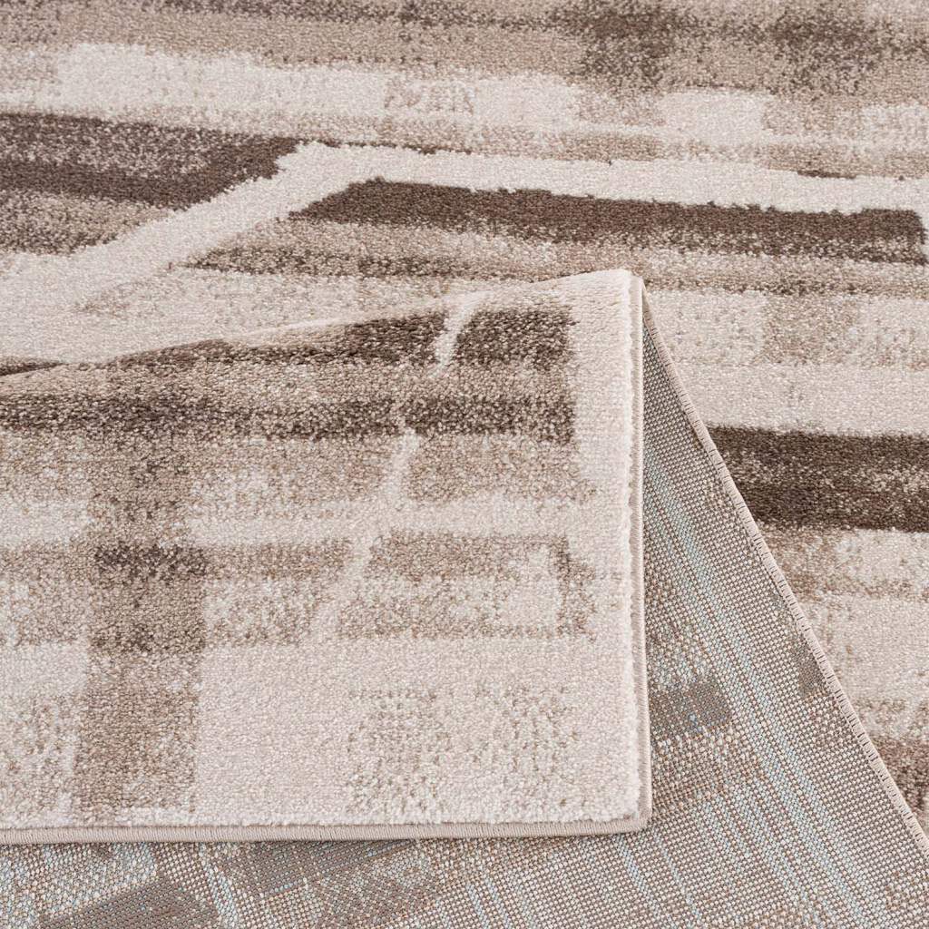 Carpet City Teppich »Moda«, rechteckig, 11 mm Höhe, Kurzflor, Streifen-Muster, Weicher Flor