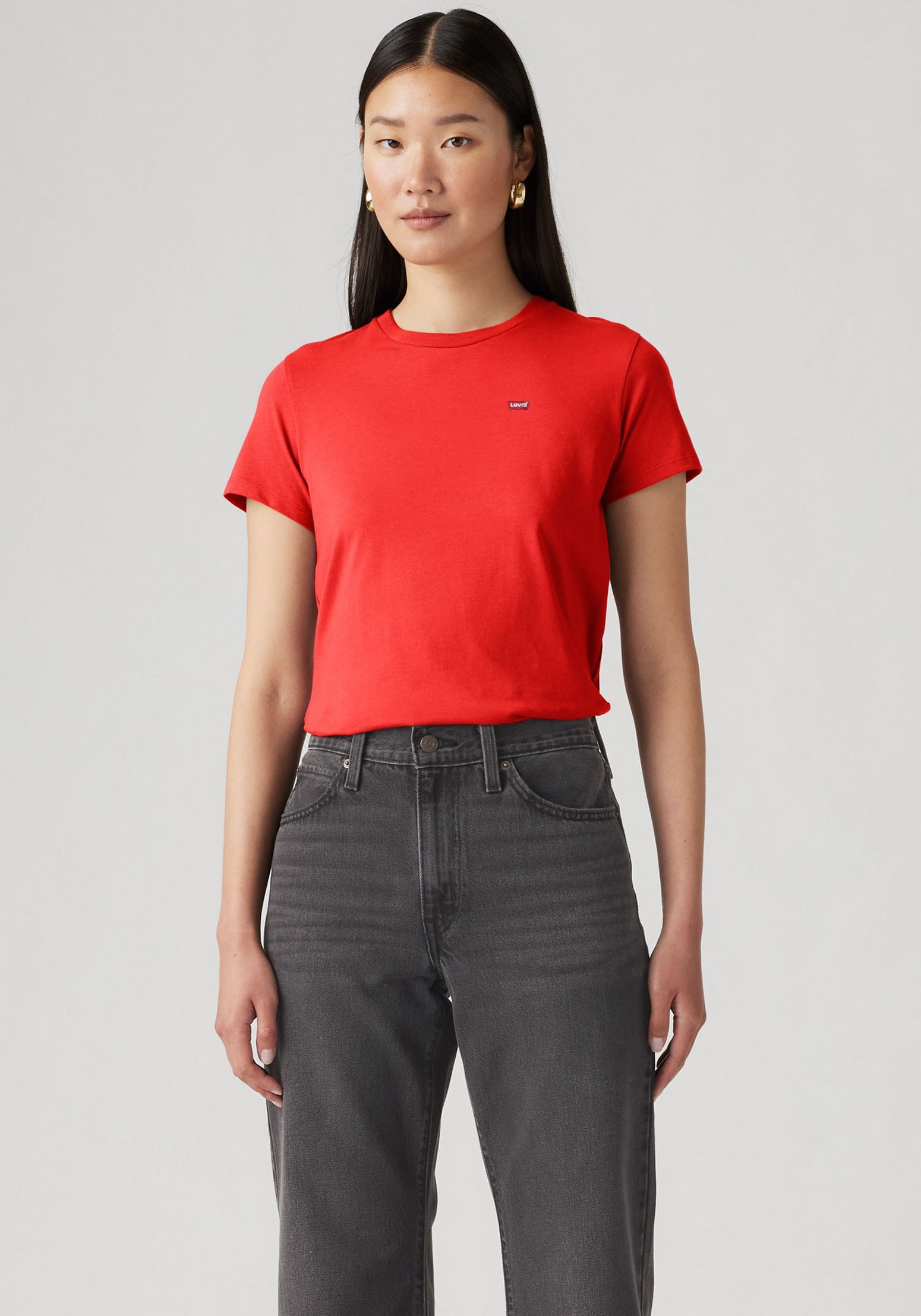 Levi's® T-Shirt »Mini-Logo«, (2 tlg., 2er-Pack), mit kleiner Markenlogo-Stickerei auf der Brust