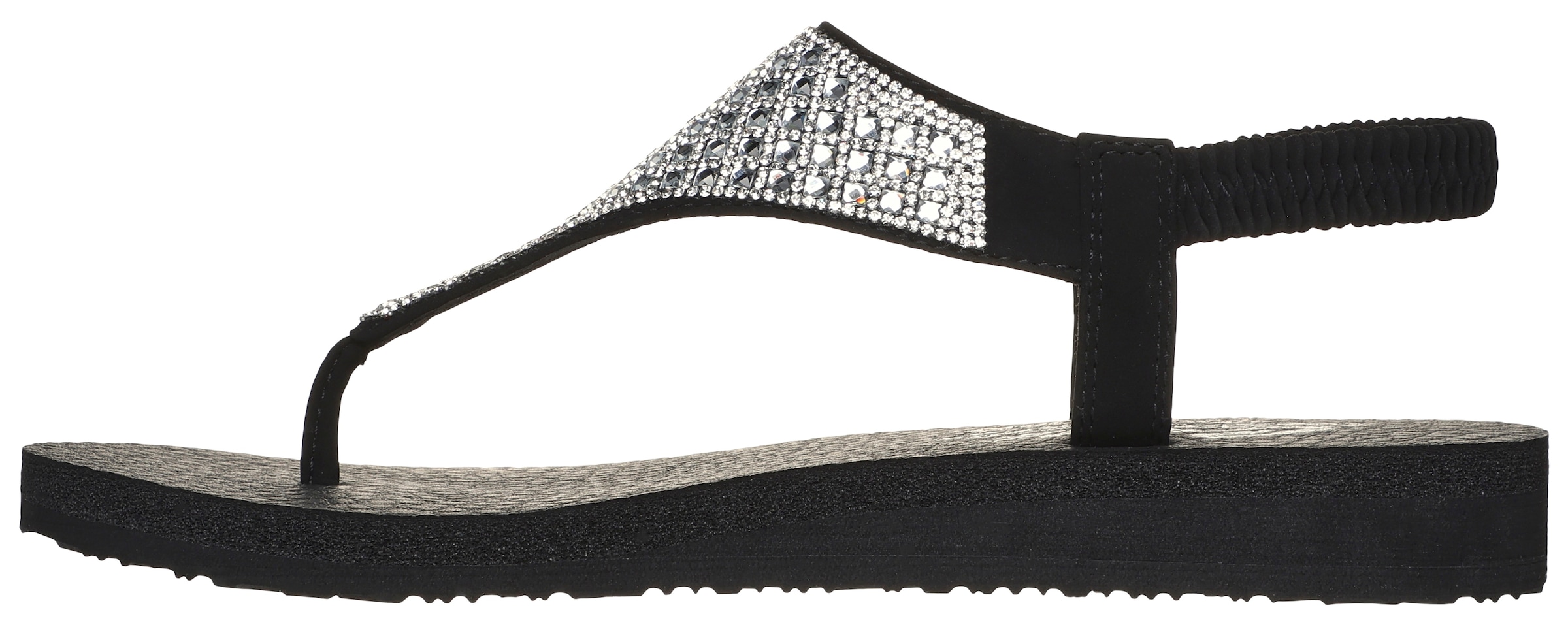 Skechers Sandale »MEDITATION-ROCKSTAR«, Sommerschuh, Sandalette, Riemchensandale, mit Glitzersteinen