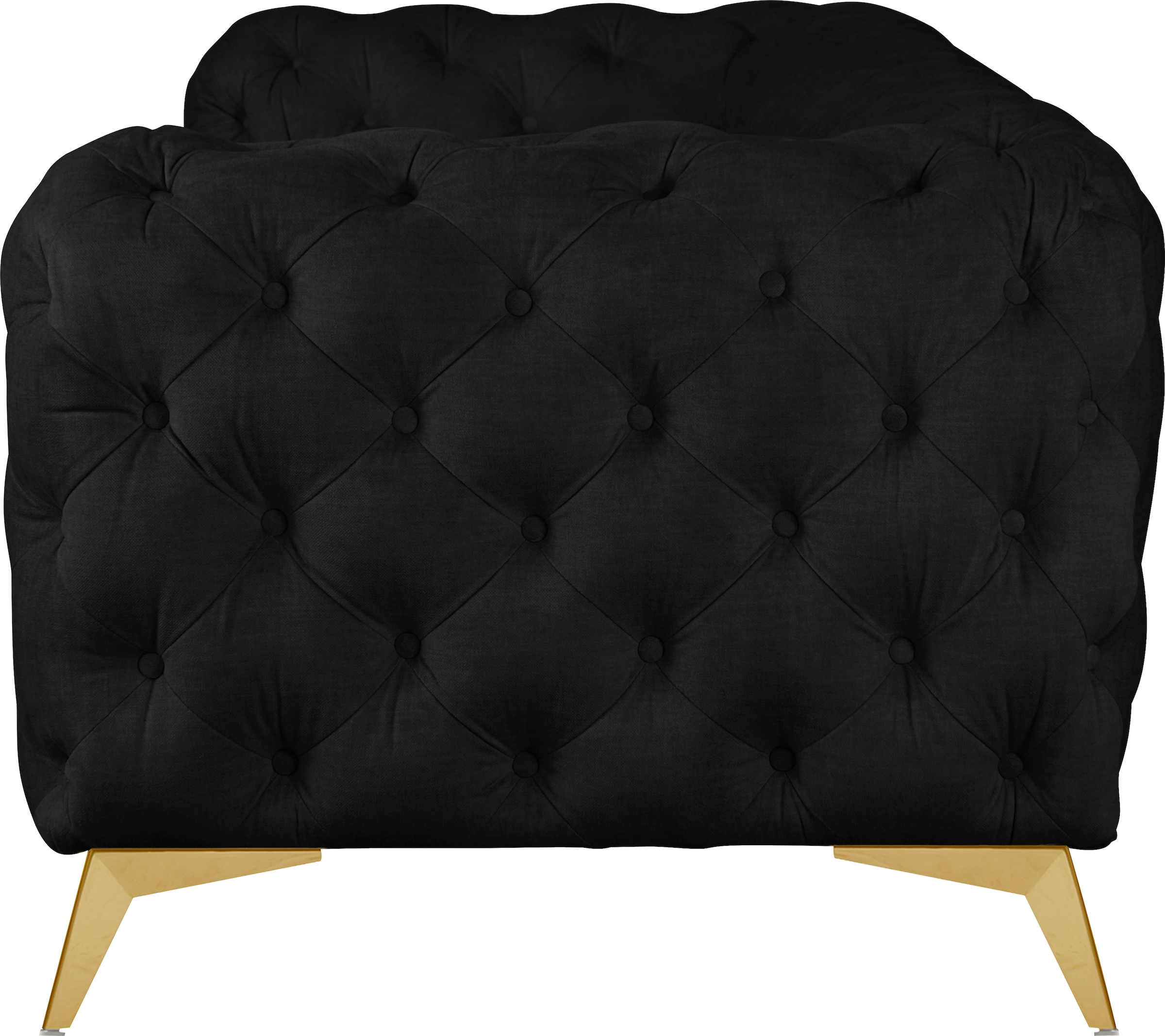 Home affaire Chesterfield-Sofa »Glynis« aufwändige Knopfheftung, moderne Chesterfield Optik, Fußfarbe wählbar