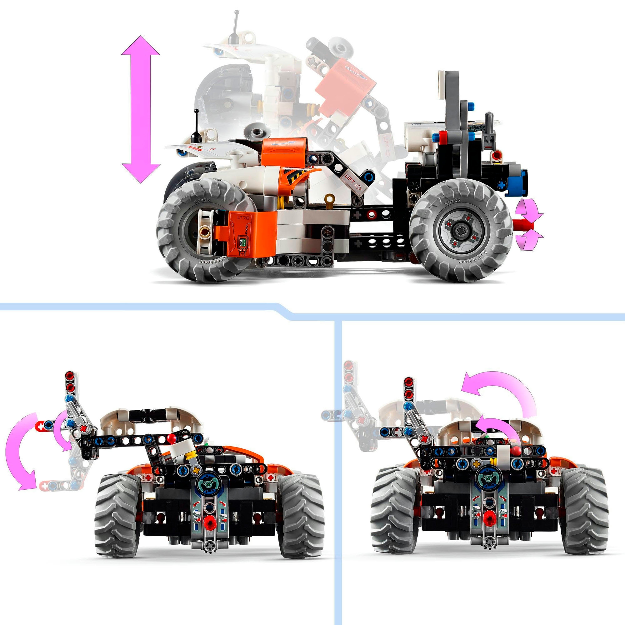 LEGO® Konstruktionsspielsteine »Weltraum Transportfahrzeug LT78 (42178), LEGO® Technic«, (435 St.), Made in Europe