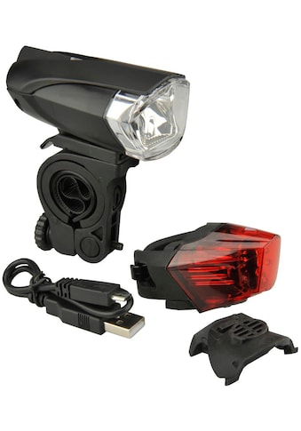 FISCHER Fahrrad Fahrradbeleuchtung »Batterie LED/USB-BeleuchtungsSet 35L« kaufen