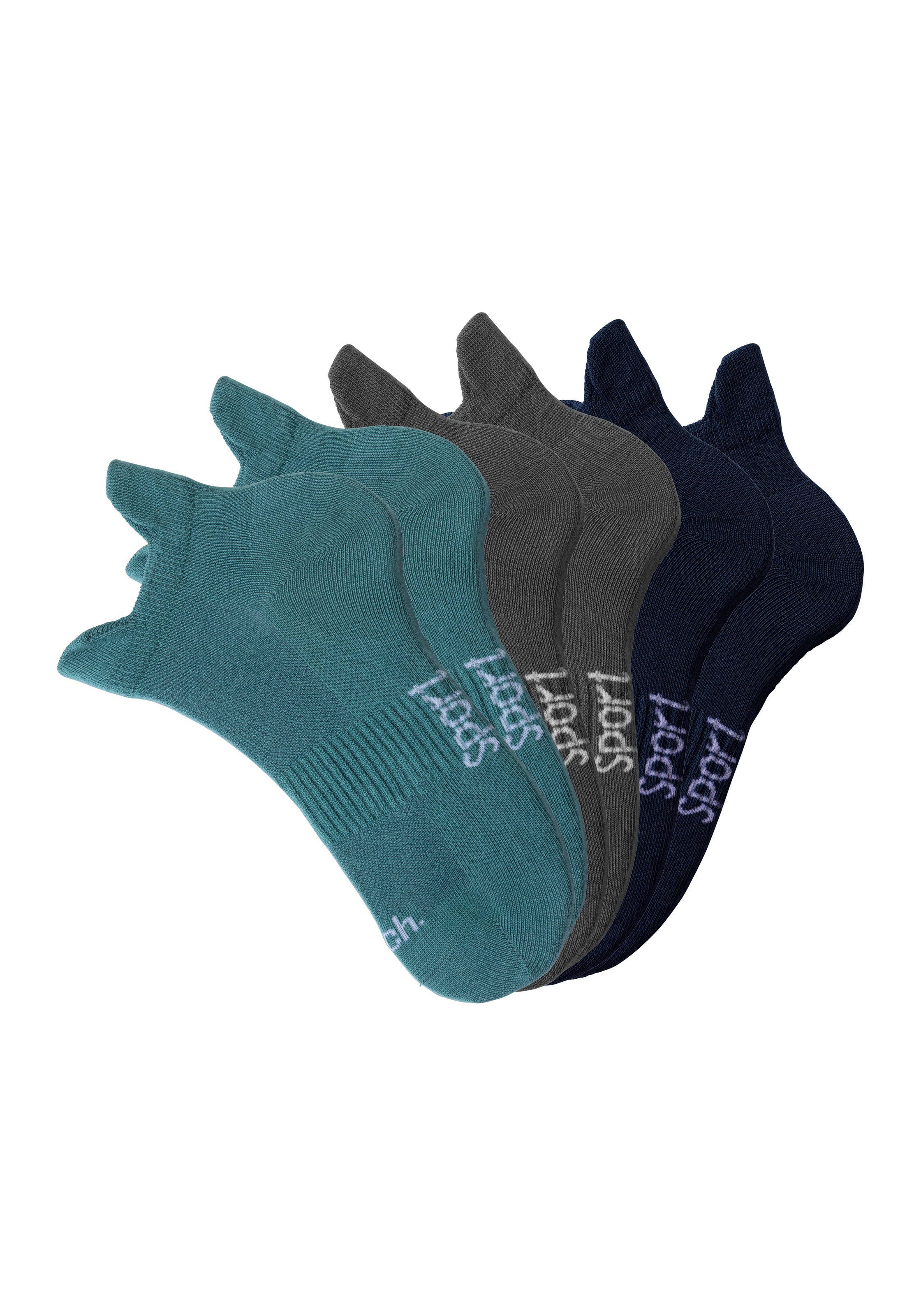Bench. Sneakersocken, (Packung, 6 Paar), mit feiner Mesh Konstruktion und Mittelfußgummi