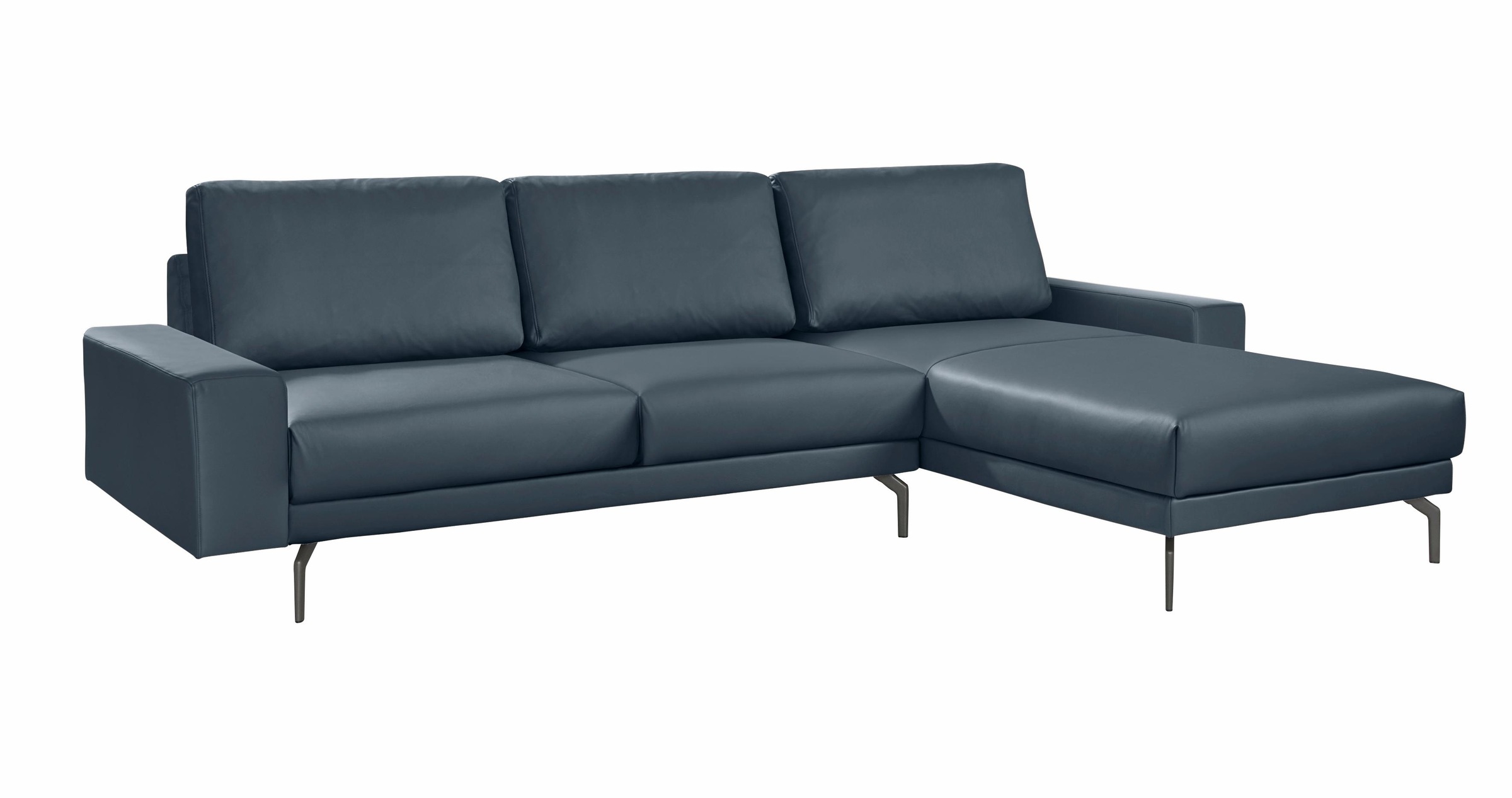 Creation BY ROLF BENZ Ecksofa »CR.450, Designecksofa, Polsterecke, L-Form«, Armlehne breit und niedrig, Alugussfüße in umbragrau, Breite 294 cm