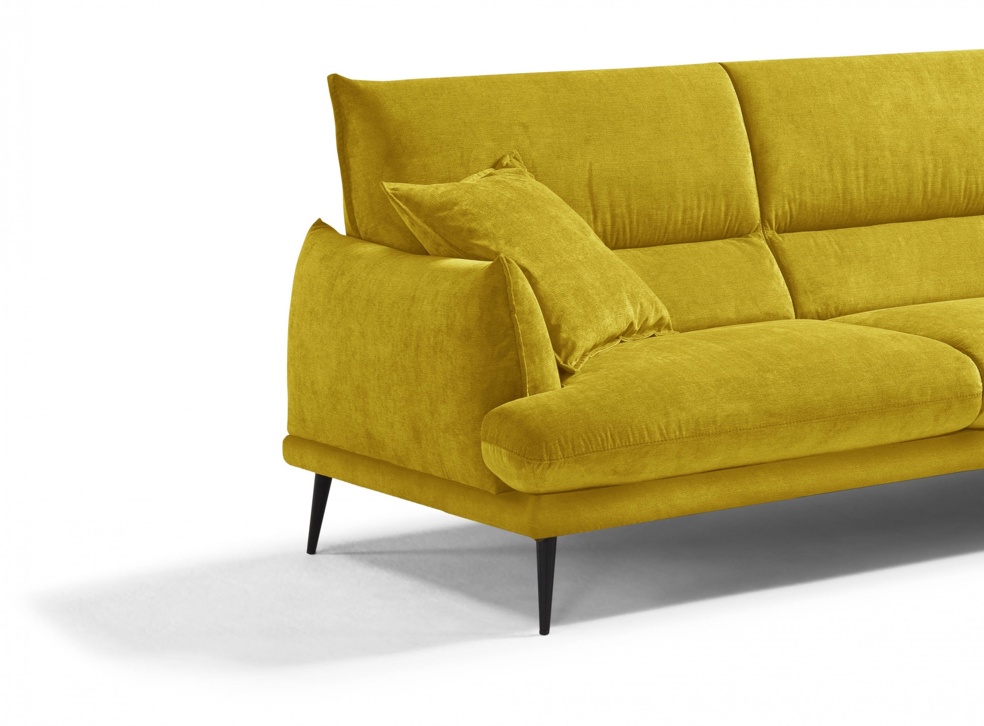 Egoitaliano Ecksofa »FUNNY, hochwertiges und aktuelles Design, bequeme Rückenlehne«, hochwertiger Sitzkomfort, L-Form