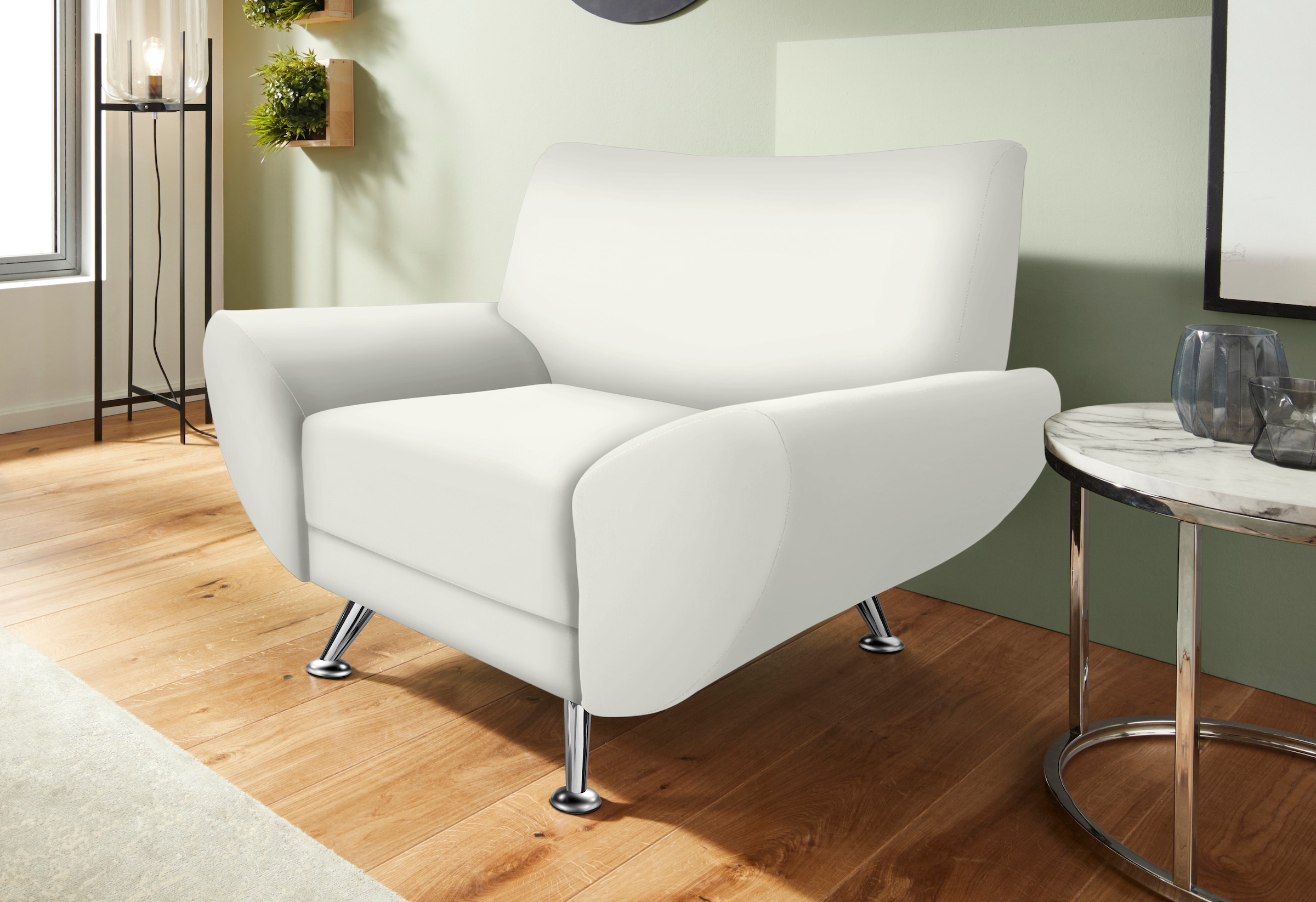 Home affaire Sessel »Saltare elegant und komfortabel, toller Designfuß, Breite 112cm«