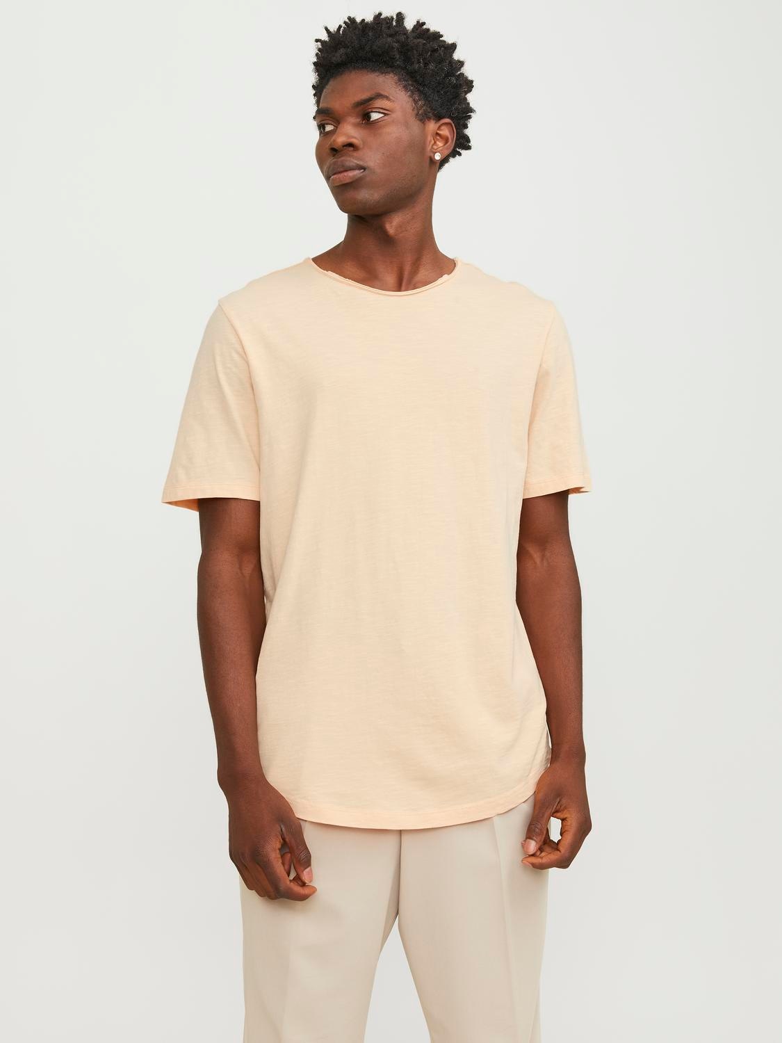 Rundhalsshirt »JJEBASHER TEE O-NECK SS NOOS«, mit Rundhalsausschnitt