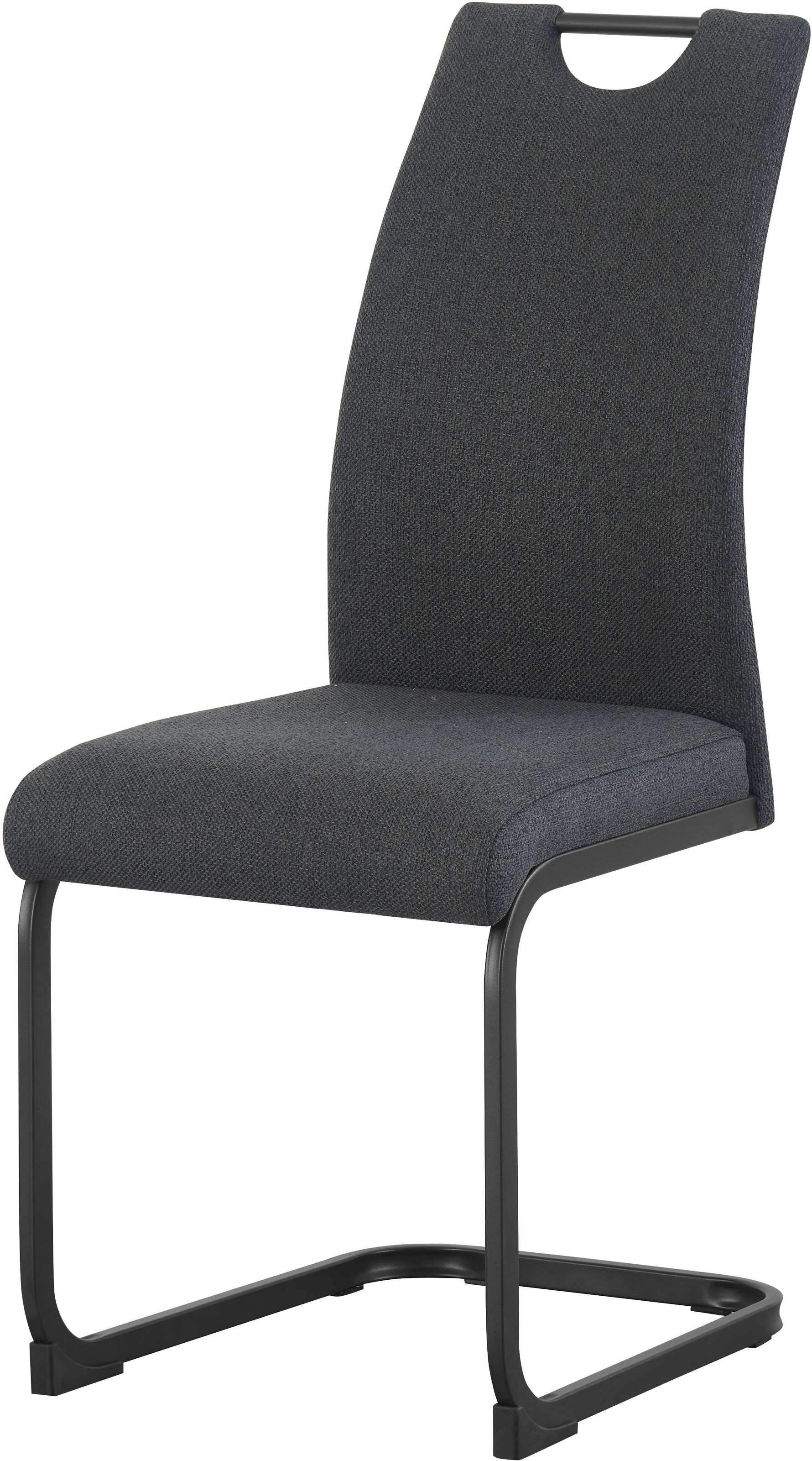 Home affaire Esszimmerstuhl »KANATA, 2er Set, mit Metallgestell in matt schwarz« (Set) 2 Stk.in verschiedenen Farben, Belsatbarkeit pro Stuhl 120 kg
