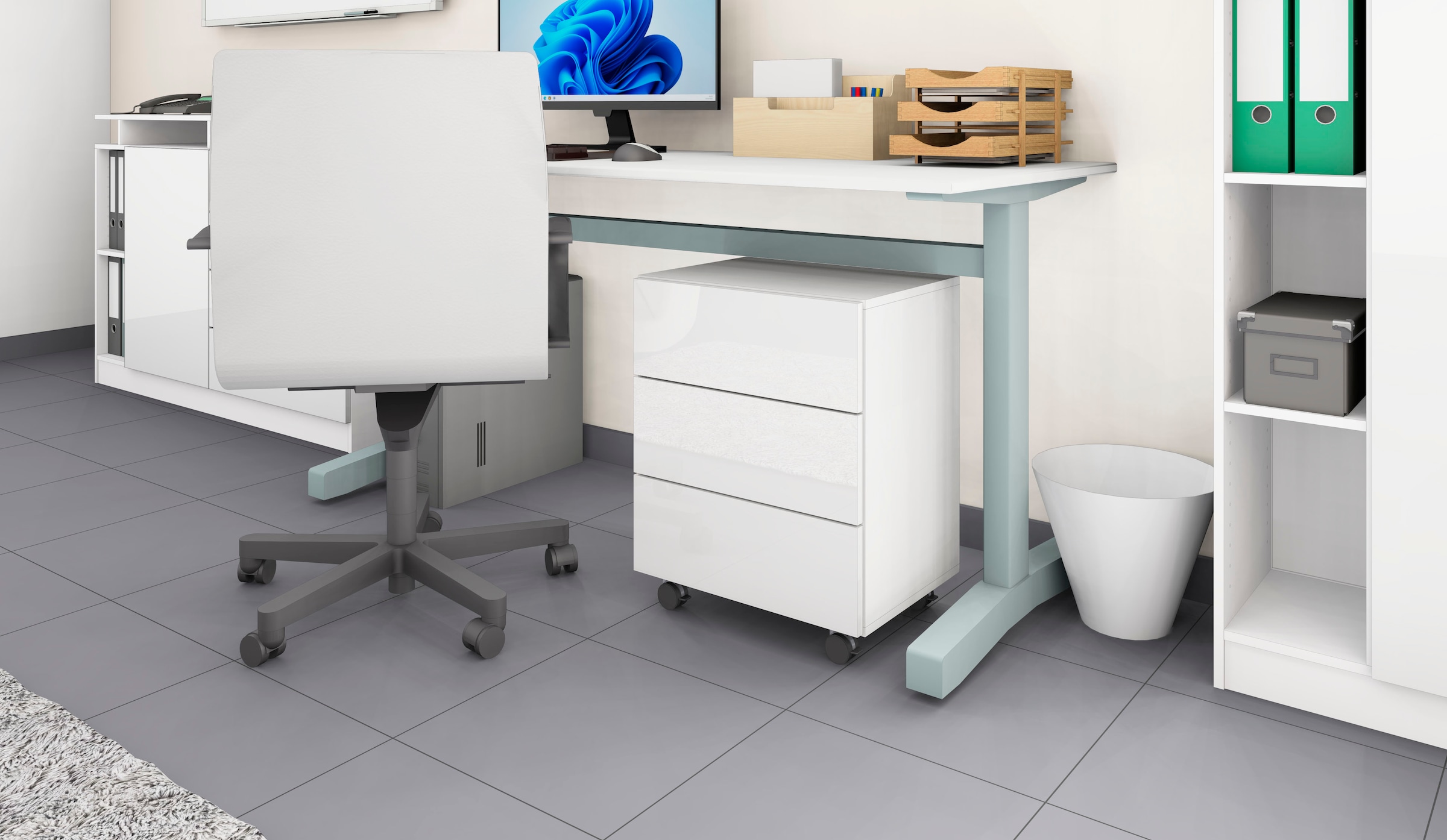 borchardt Möbel Rollcontainer »Vaasa«, in moderner griffloser Optik