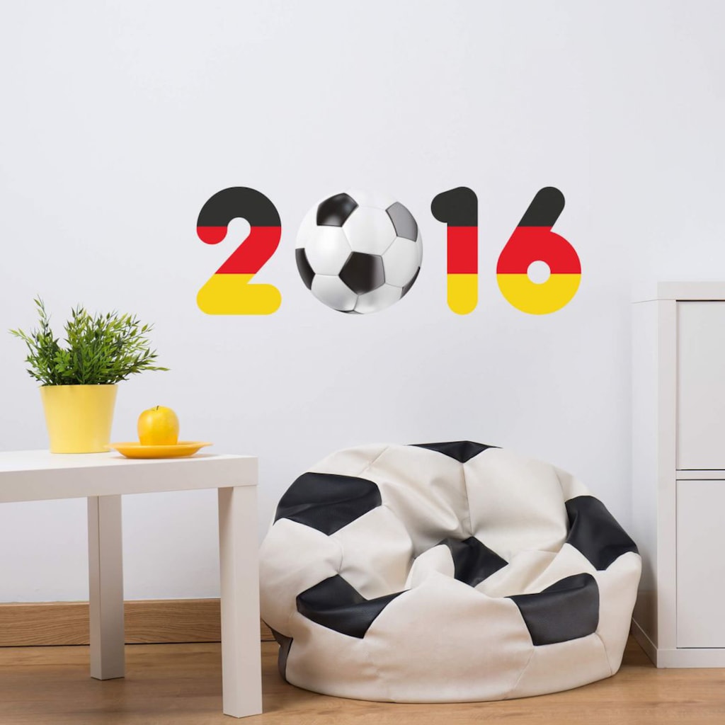 Wall-Art Wandtattoo »Fußball 2016 mit Fußball«, (1 St.)
