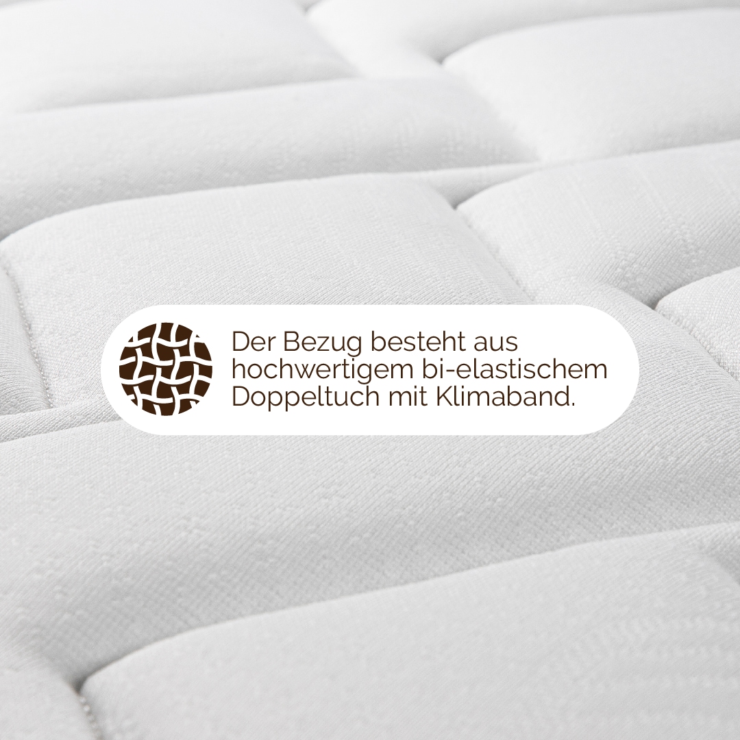 DI QUATTRO Komfortschaummatratze »23cm, Wave 3D, Wendematratze mit zwei Härtegraden« 23 cm hoch Raumgewicht: 30 kg/m³ 1-tlg., 1 Stk. tlg. Matratze in H2+H3 & H4+H5, 90x200, 140x200 und weitere Größen