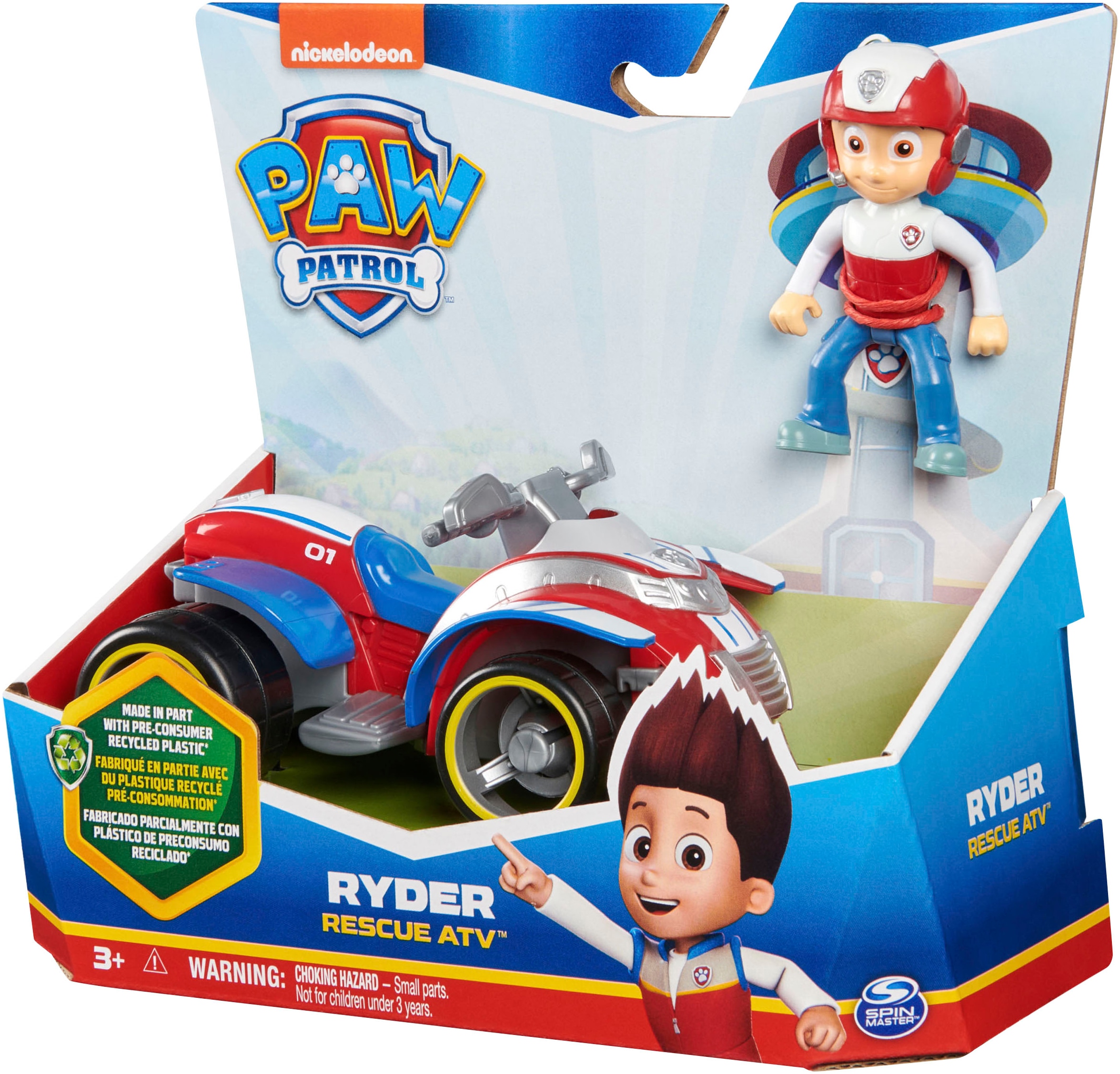 Spin Master Spielzeug-Auto »Paw Patrol - Sust. Basic Vehicle Ryder«, zum Teil aus recycelten Material