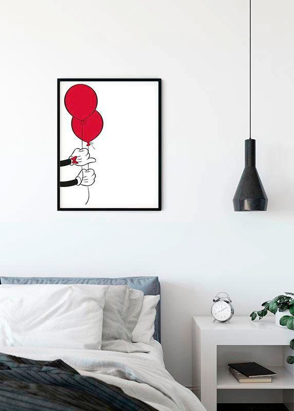 Komar Poster »Mickey Mouse Kinderzimmer, (1 Jahren mit Schlafzimmer, kaufen Disney, XXL Wohnzimmer online Balloon«, Garantie St.), 3 