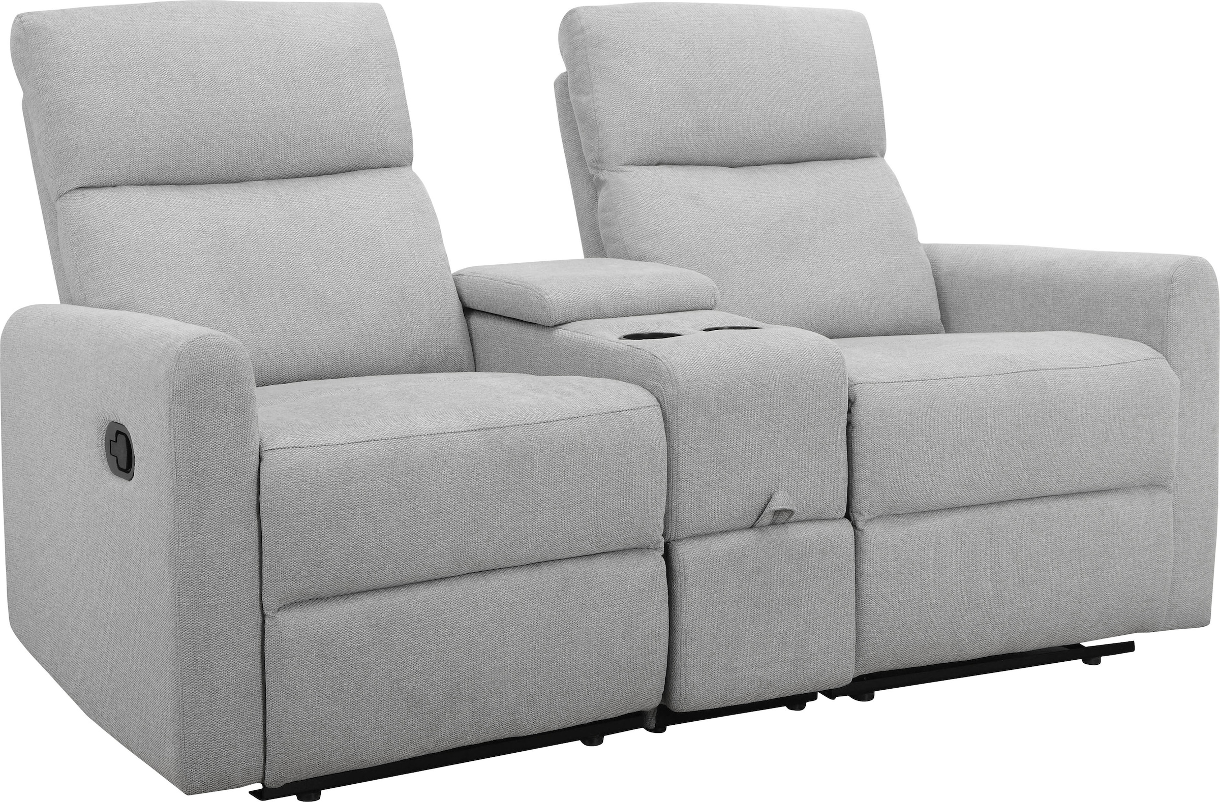 Home affaire 2-Sitzer »Daoulas, 2er-Kinosofa, TV-Sessel, Multimedia-Sofa«, Kinosofa mit Relaxfunktion, Getränkehalter und Stauraum