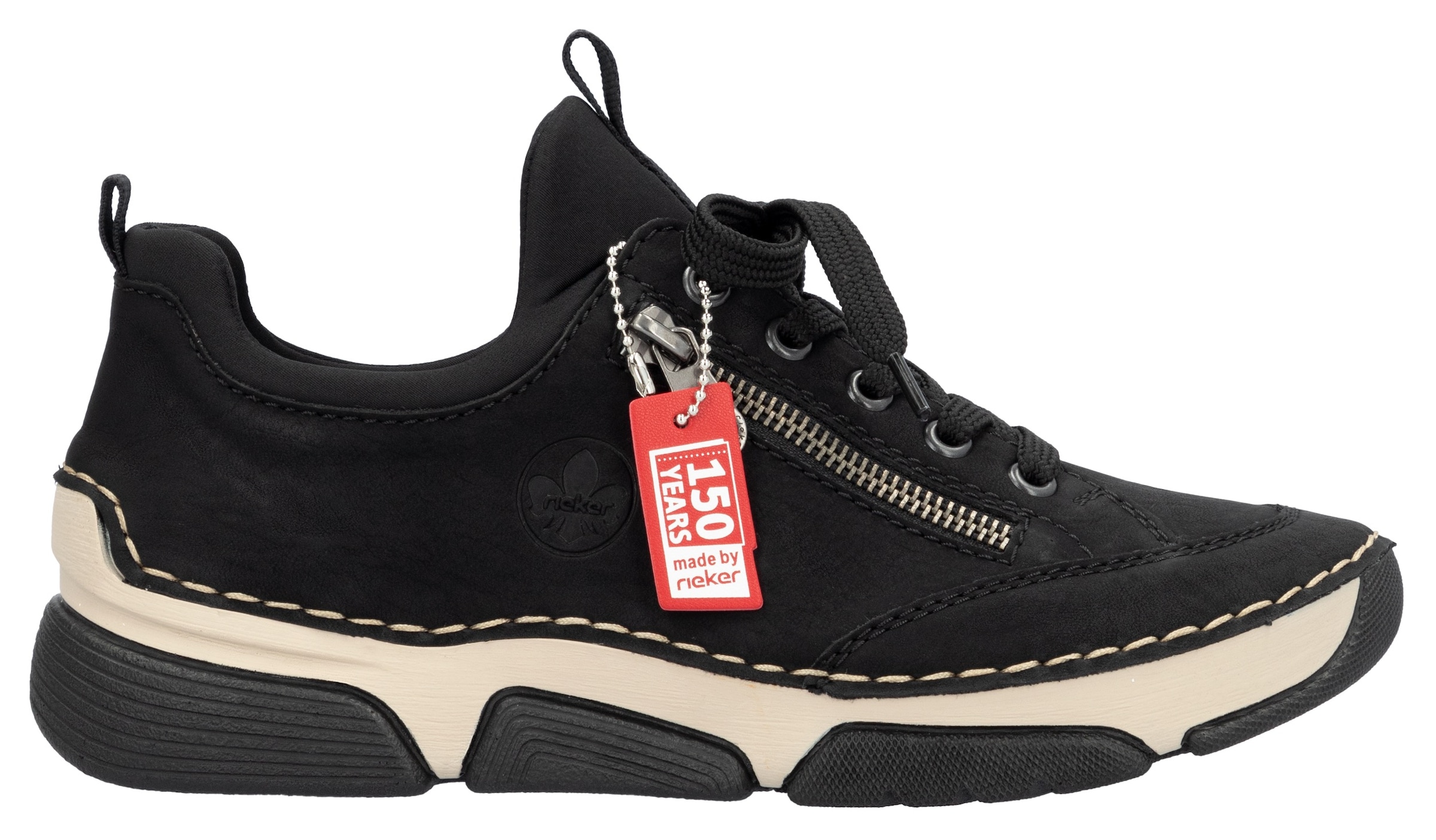 Rieker Slip-On Sneaker, Schlupfschuh, Halbschuh, Freizeitschuh mit weicher Innensohle