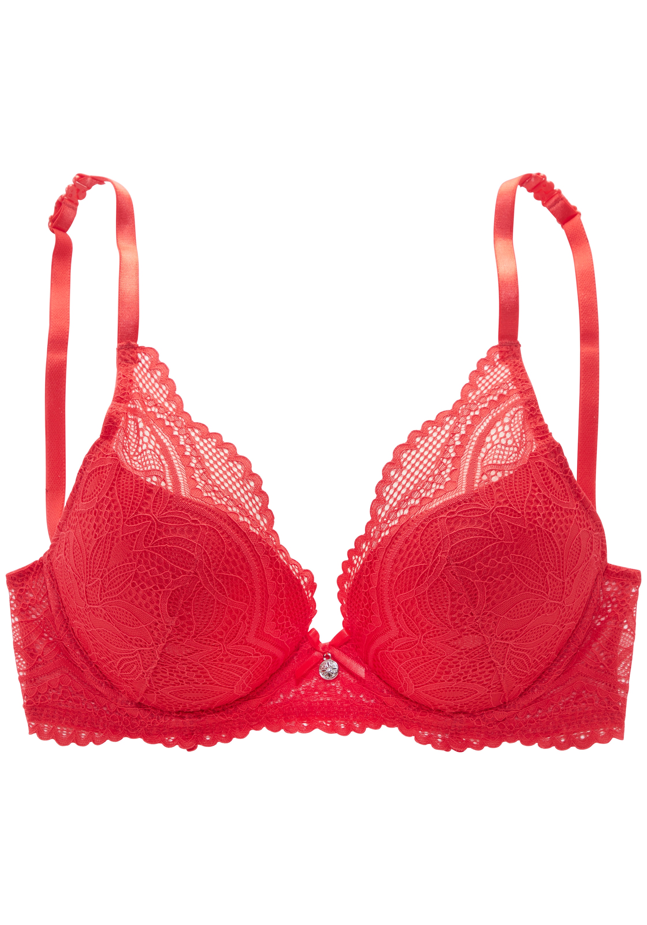 Nuance by Lascana Neckholder-BH »Vivianna« mit verschiedenen Tragevarianten, mit floraler Spitze, Dessous
