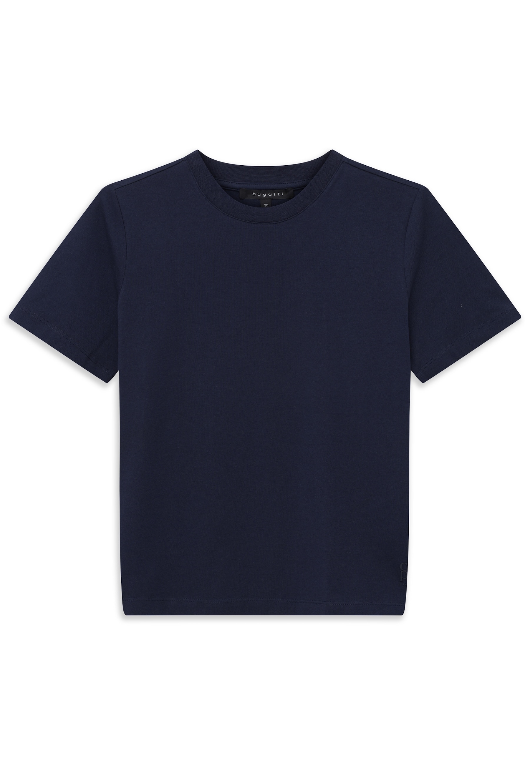 bugatti T-Shirt aus elastischer Baumwolle mit Rundhalsausschnitt