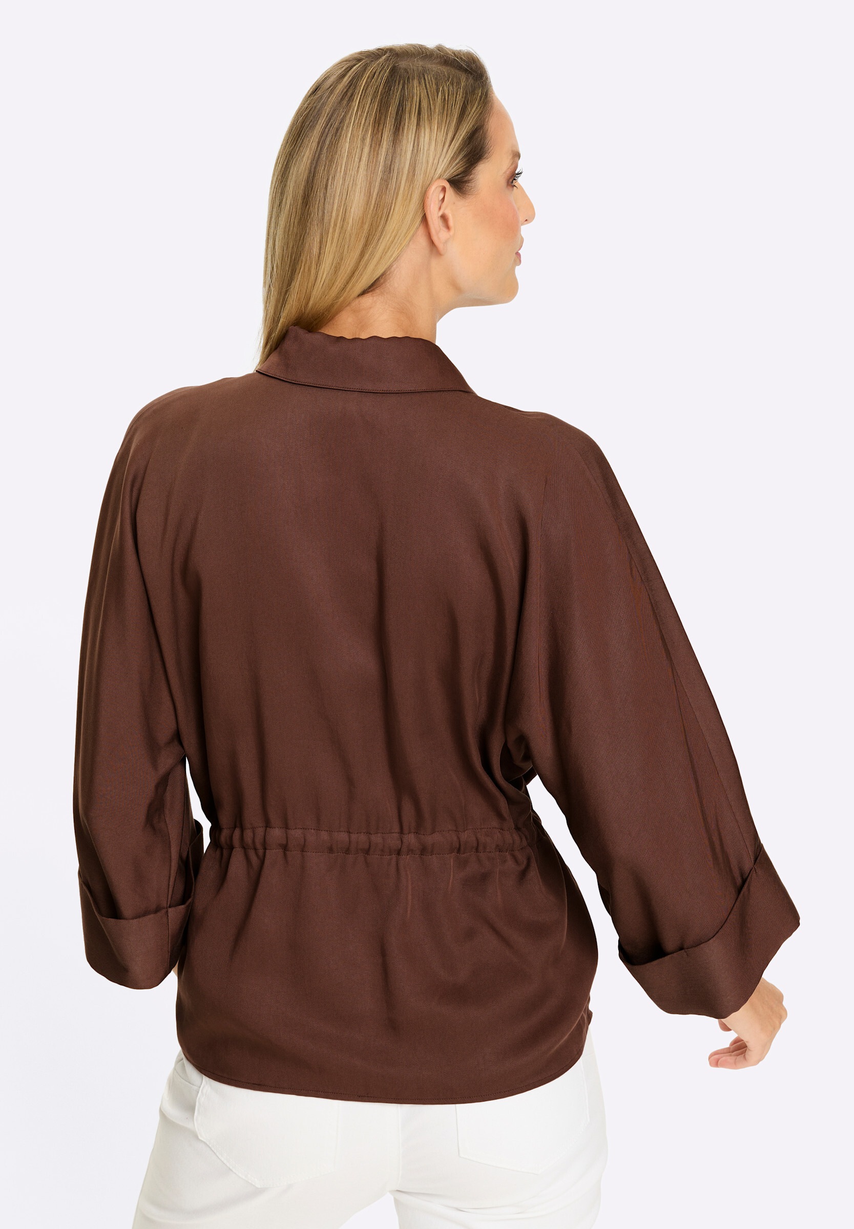 heine Hemdbluse »Hemdbluse Hemdbluse Mit Gummizug in der Taille«