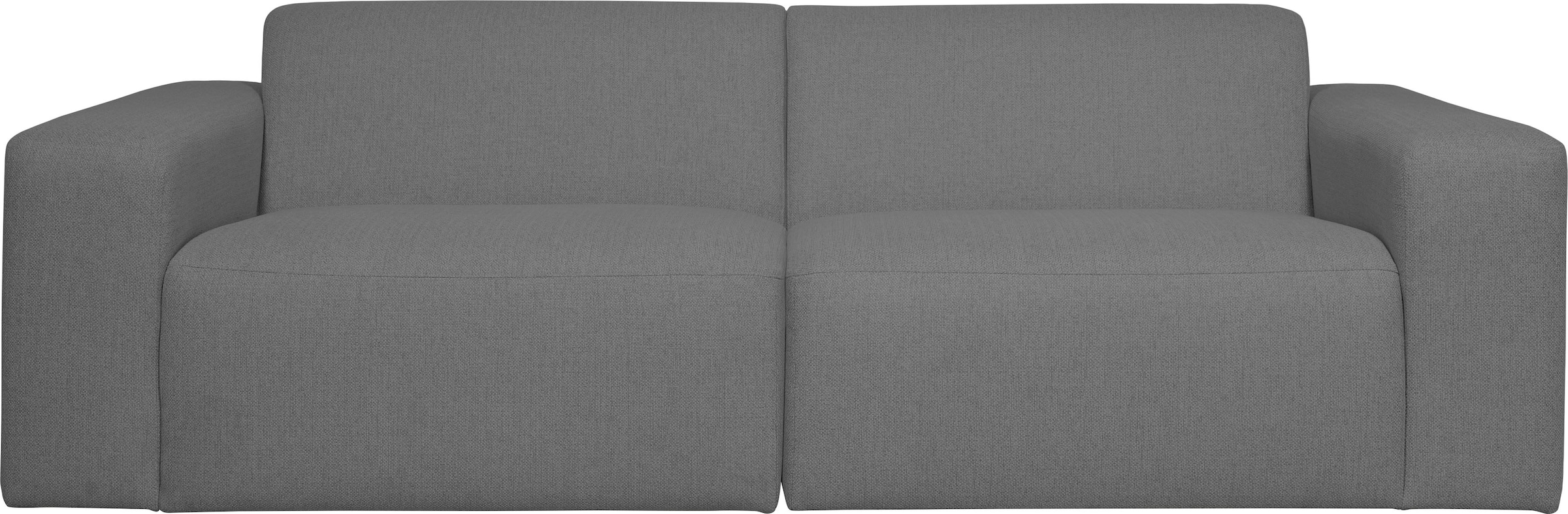 OTTO home 3-Sitzer »Koa, 228 cm, Modulsofa in Cord, Chenille, Struktur, Webstoff« Designsofa, weicher Lounge-Sitzkomfort, Welleunterfederung, bodentief