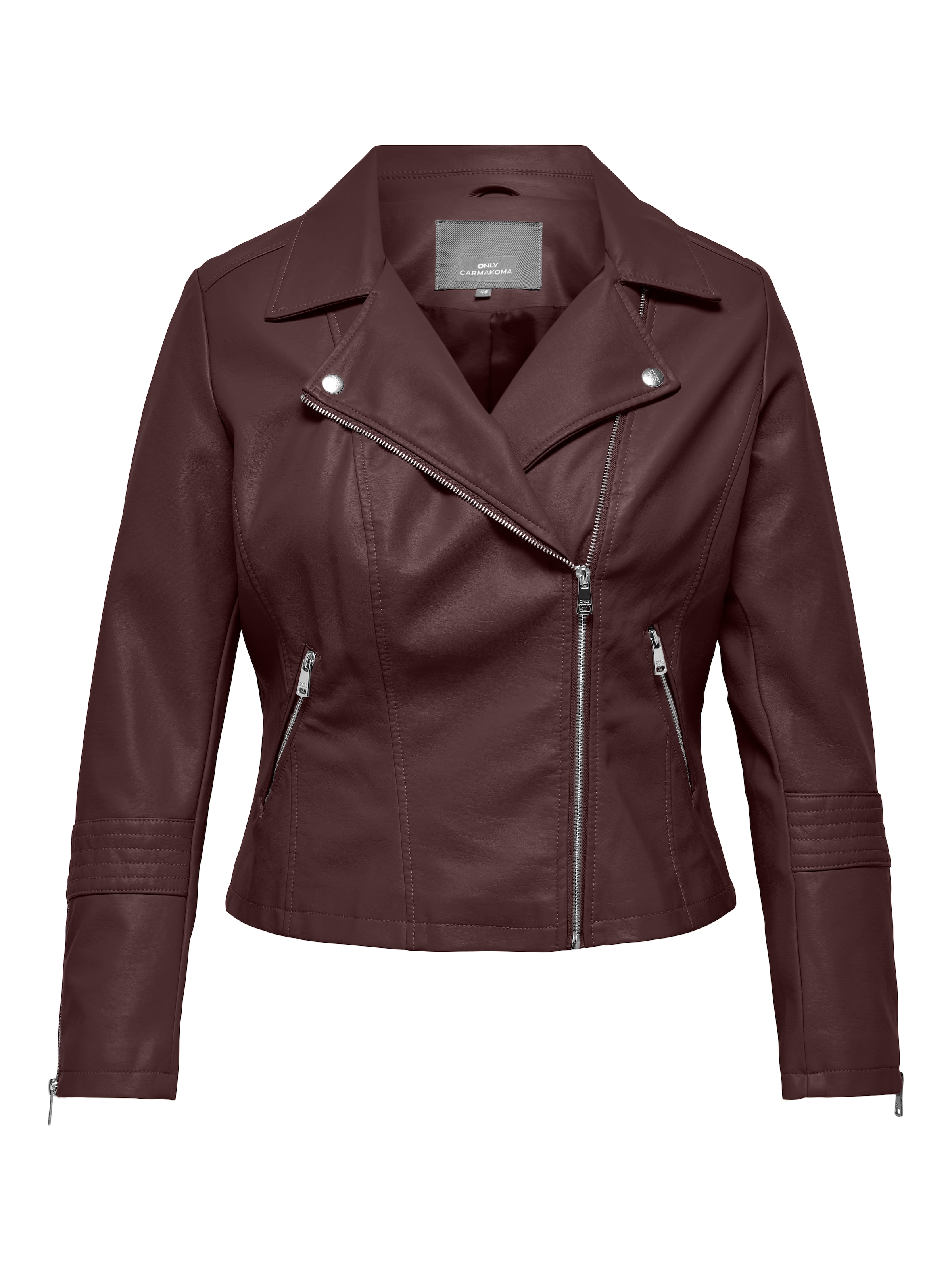 ONLY CARMAKOMA Lederimitatjacke »CAREMMY FAUX LEATHER BIKER NOOS« Lederimitat