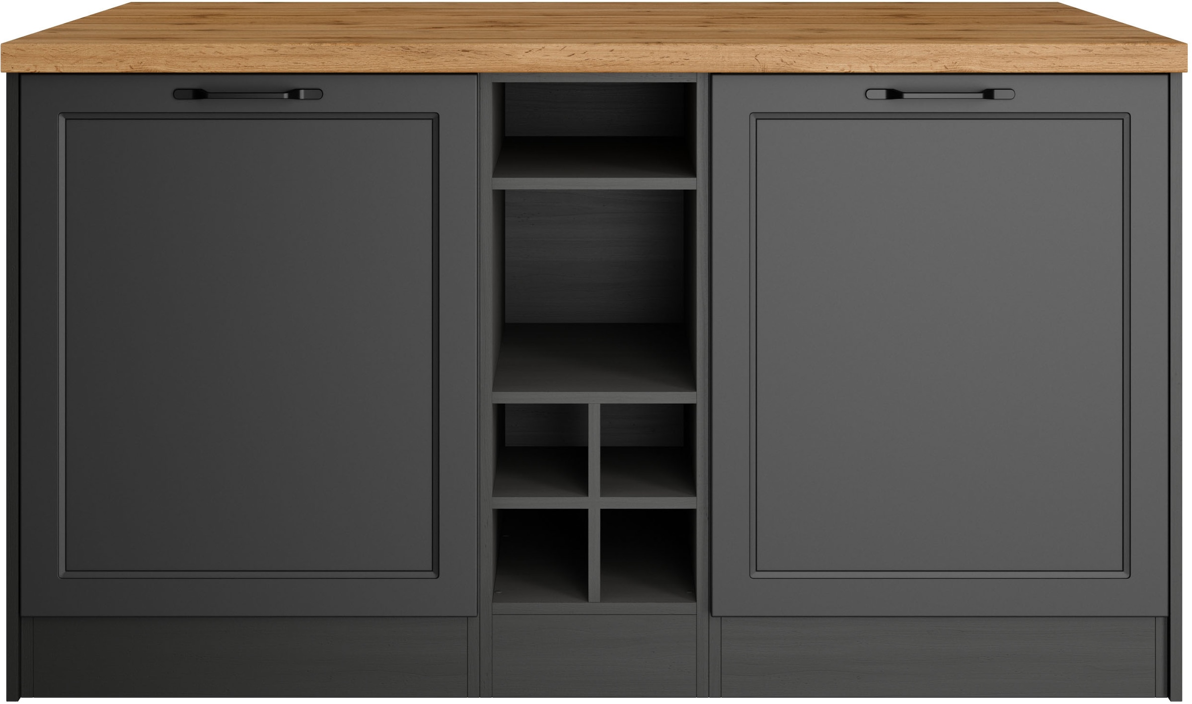 KOCHSTATION Kücheninsel »KS-Lana, Breite 153 cm«, MDF-Fronten, Arbeitsplatte 38mm stark