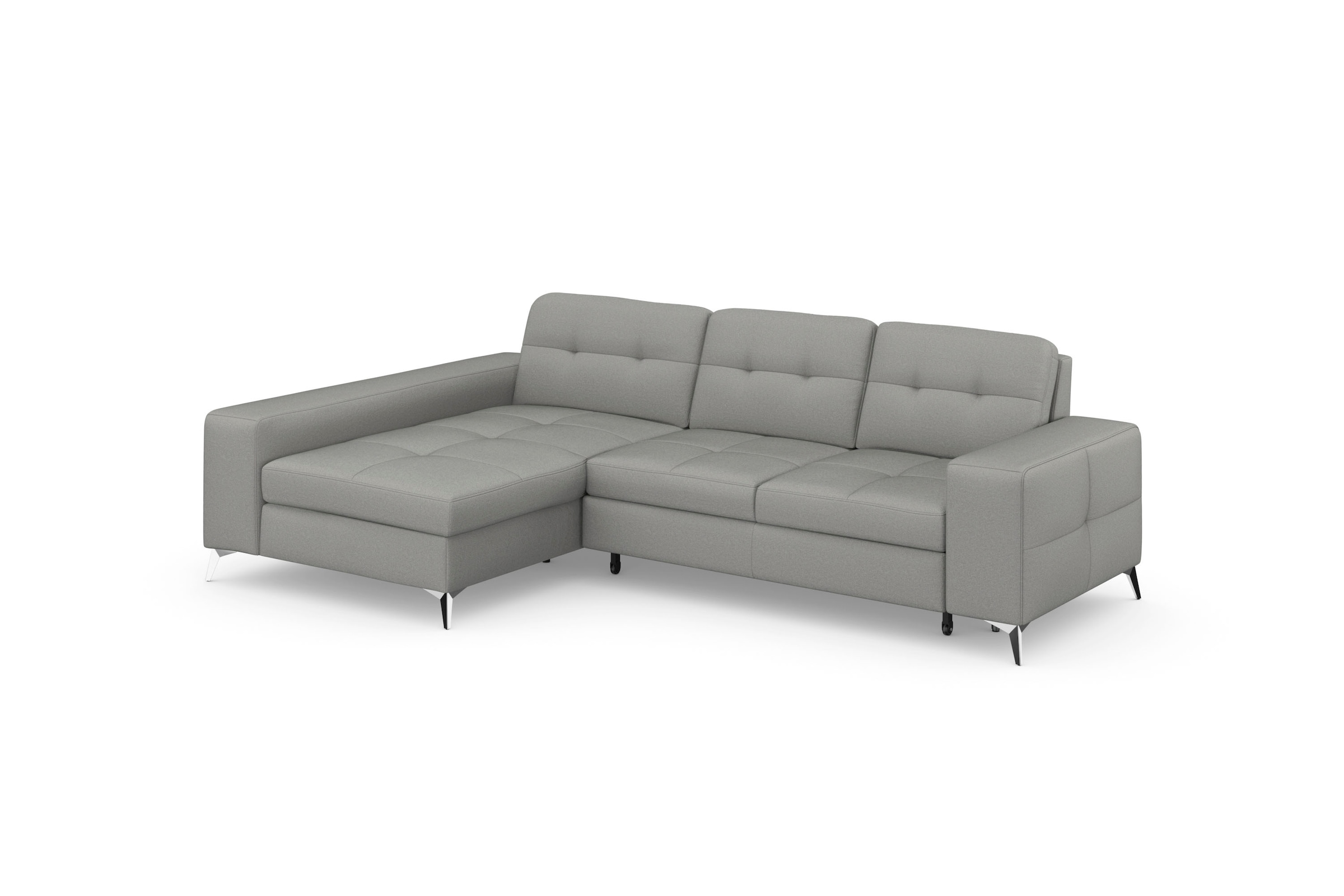 sit&more Ecksofa »Baviene L-Form«, inklusive Sitztiefenverstellung und Federkern, wahlweise Bettfunktion